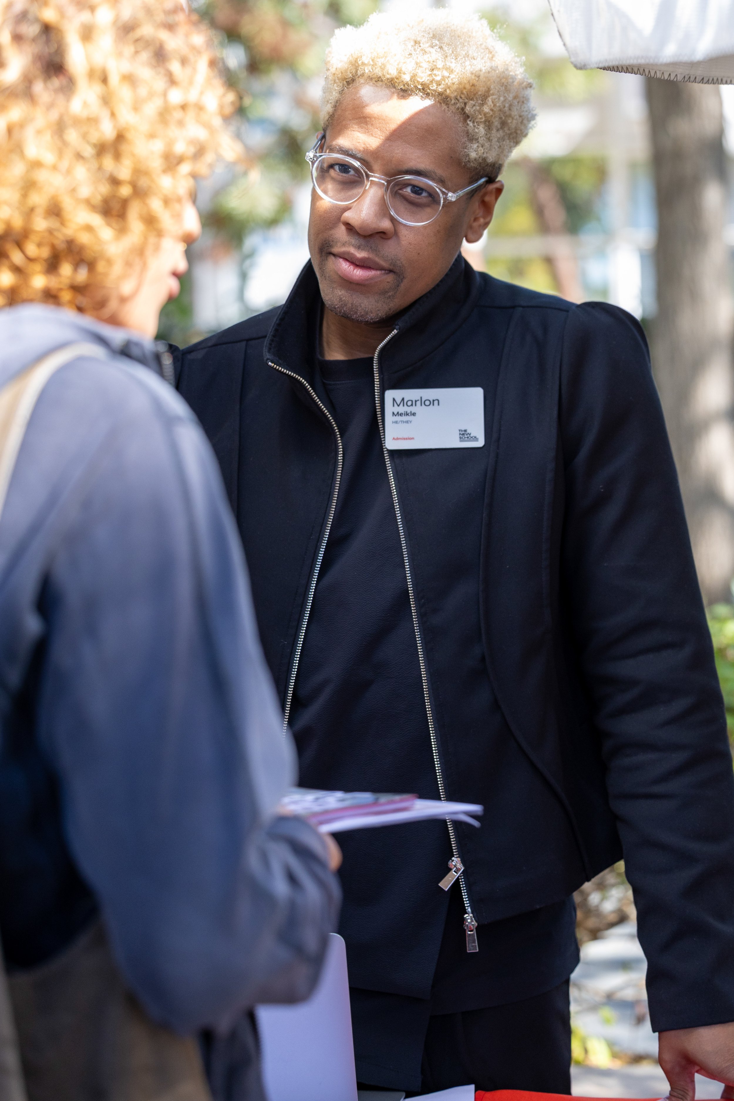  Marlon Meikle, admission from The New School Parsons Lang Performing at the Santa Monica College (SMC) Fall College Fair at the Main Campus in Santa Monica, Calif., on Thursday, Oct. 9, 2025. (Masie Najafi | The Corsair) 