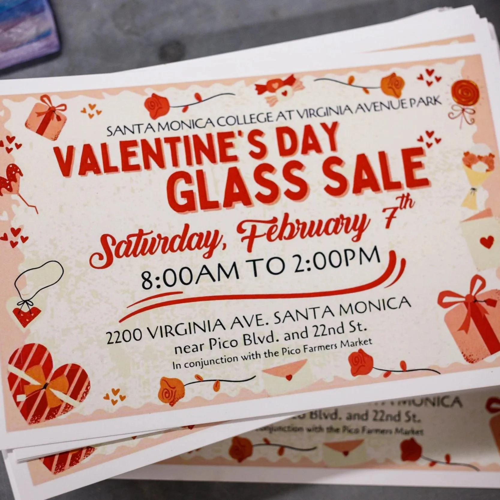 SMC Valentine's day glass sale