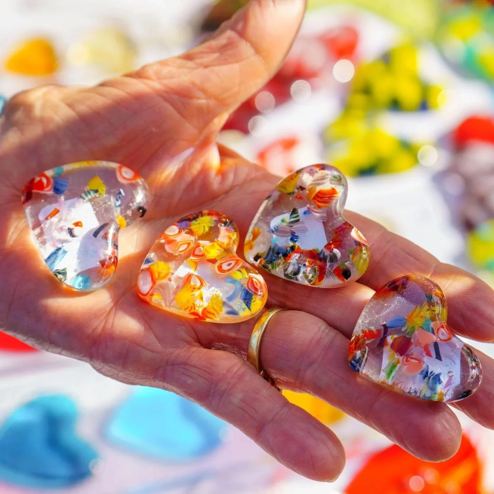 SMC glass artists shine with handmade Valentine’s gifts at Virginia Avenue Park
