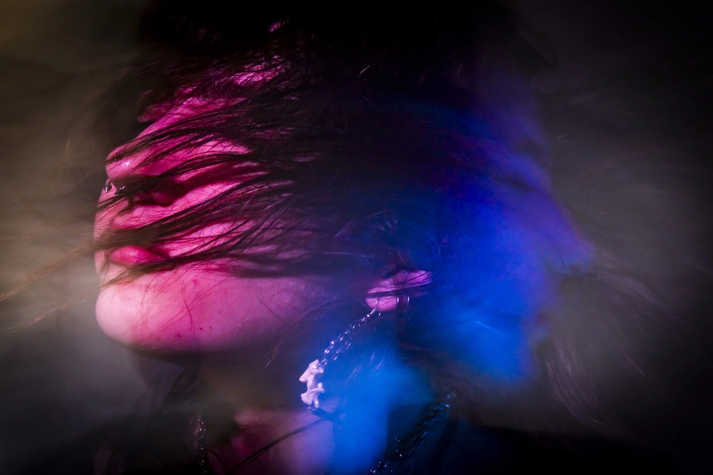  Ava D. photographed for a photo illustration accompanying an article on the usage of psychedelics on Monday, Feb. 23, 2026, at his home in Santa Monica, Calif. Ava was photographed using a combination of different techniques involving slow shutter, 