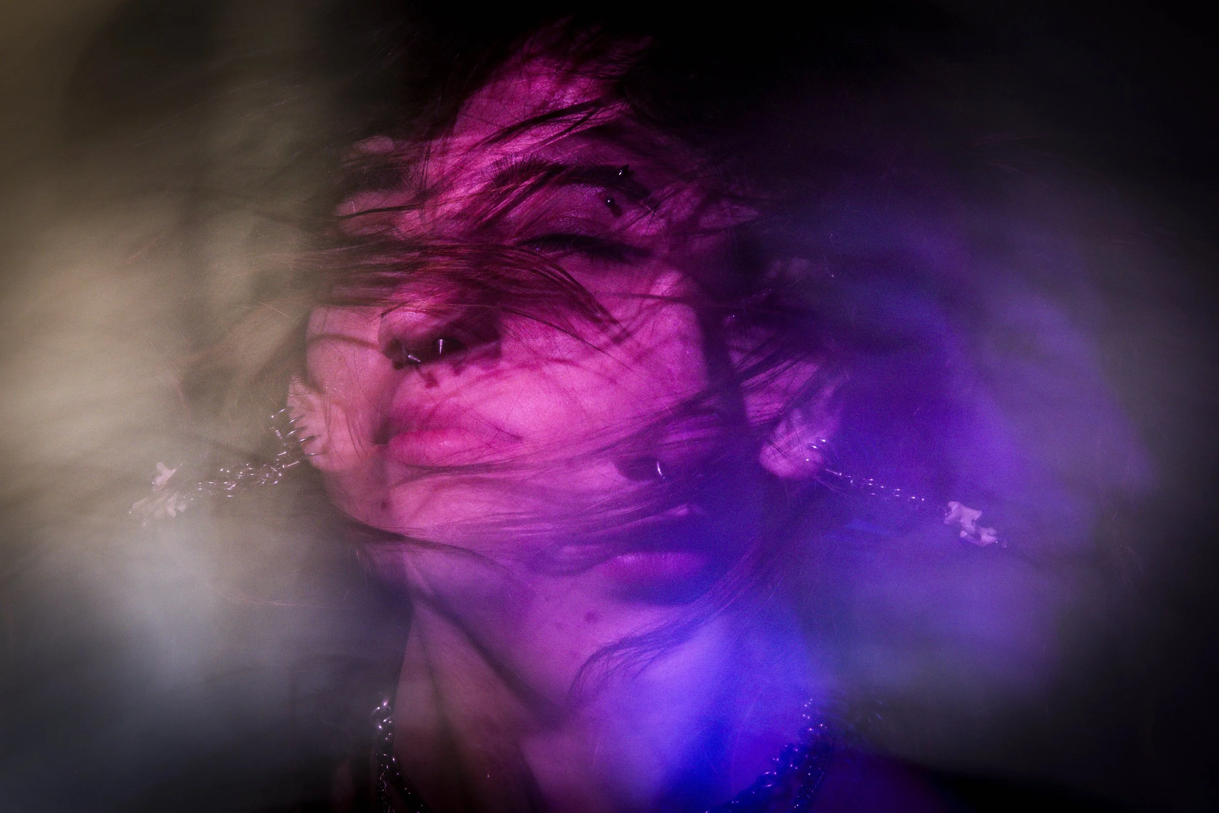  Ava D. photographed for a photo illustration accompanying an article on the usage of psychedelics on Monday, Feb. 23, 2026, at his home in Santa Monica, Calif. Ava was photographed using a combination of different techniques involving slow shutter, 