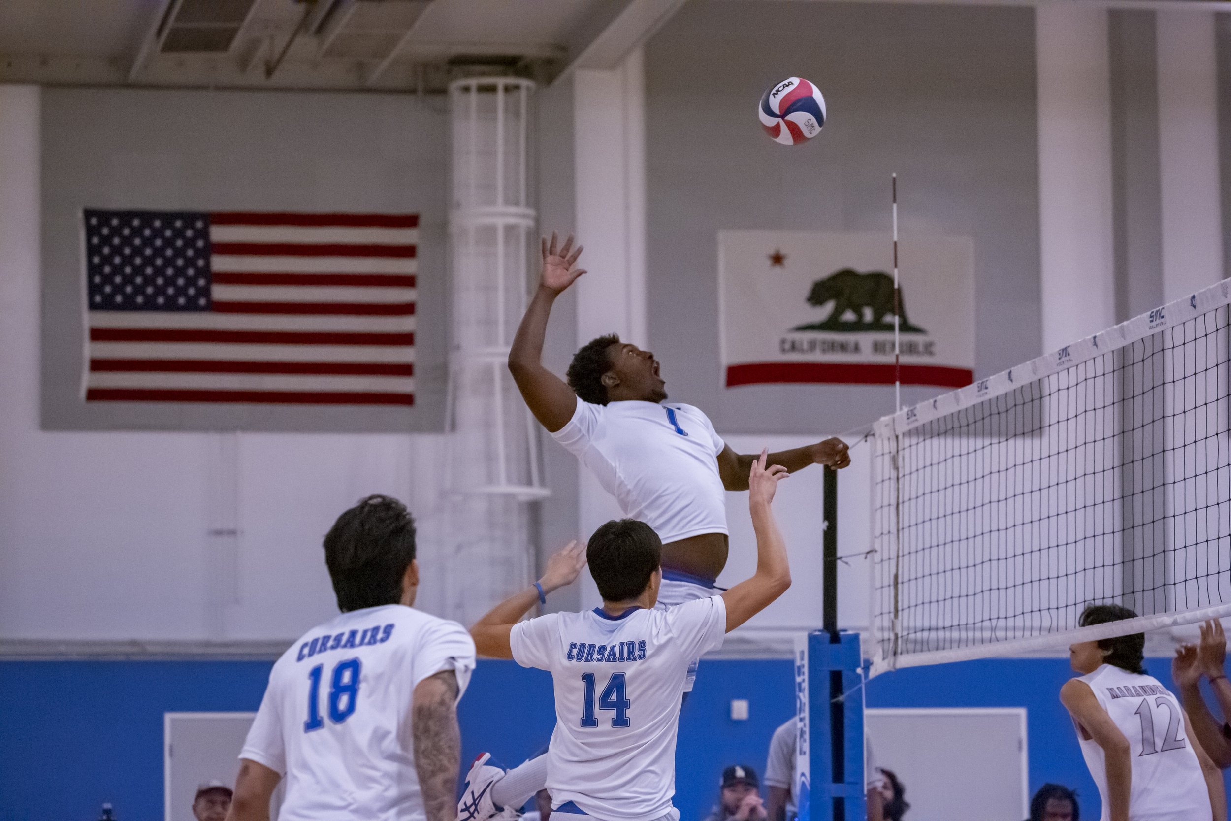 “Point for Corsairs” SMC Men’s volleyball 