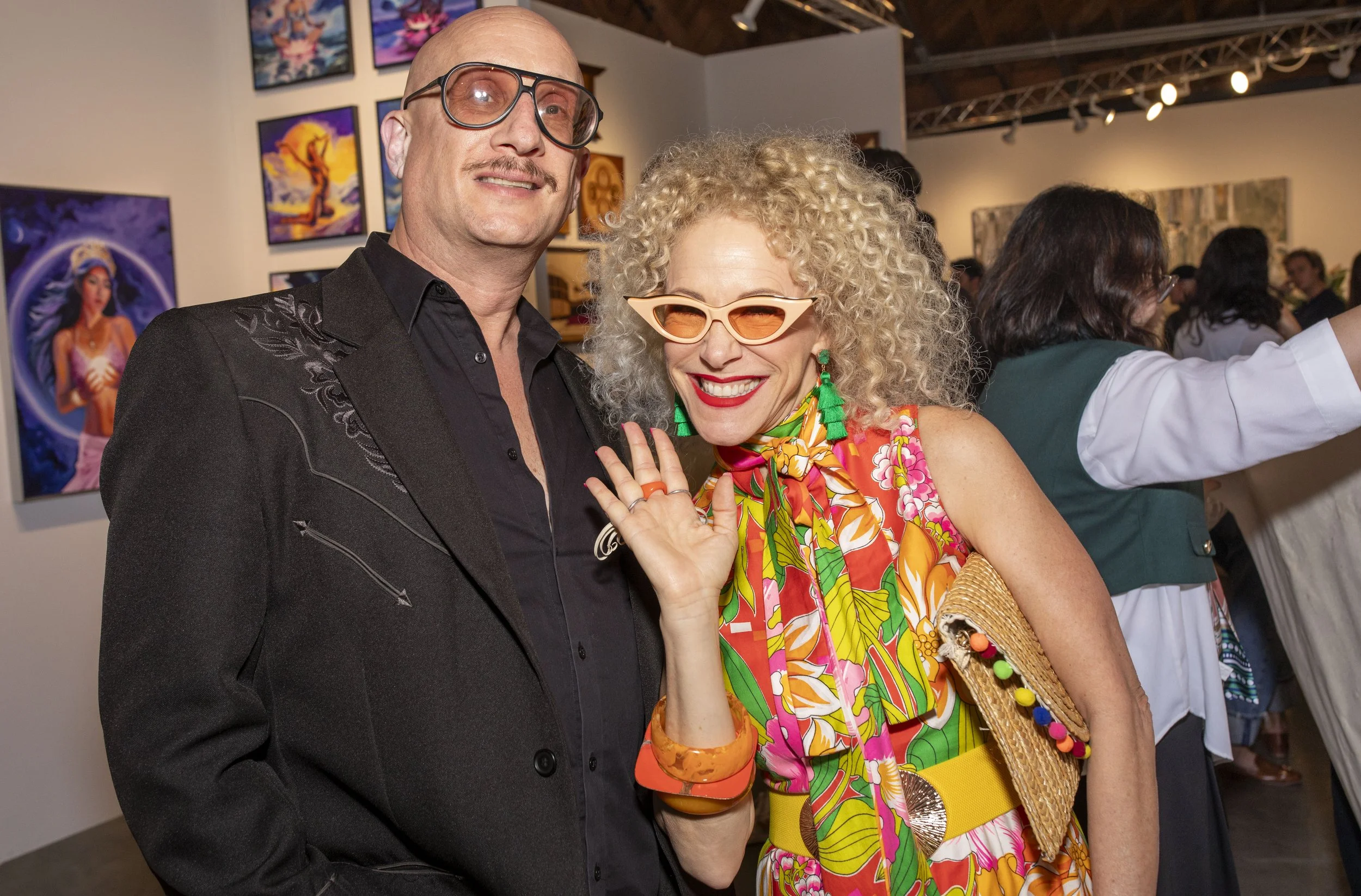  "We're excited to be here to support our friends," happy guests exclaimed as they passed by at the opening night of The Other Art Fair in Culver City, Calif. Thursday, Febuary 27, 2026 (Andrew Starnes | The Corsair) 