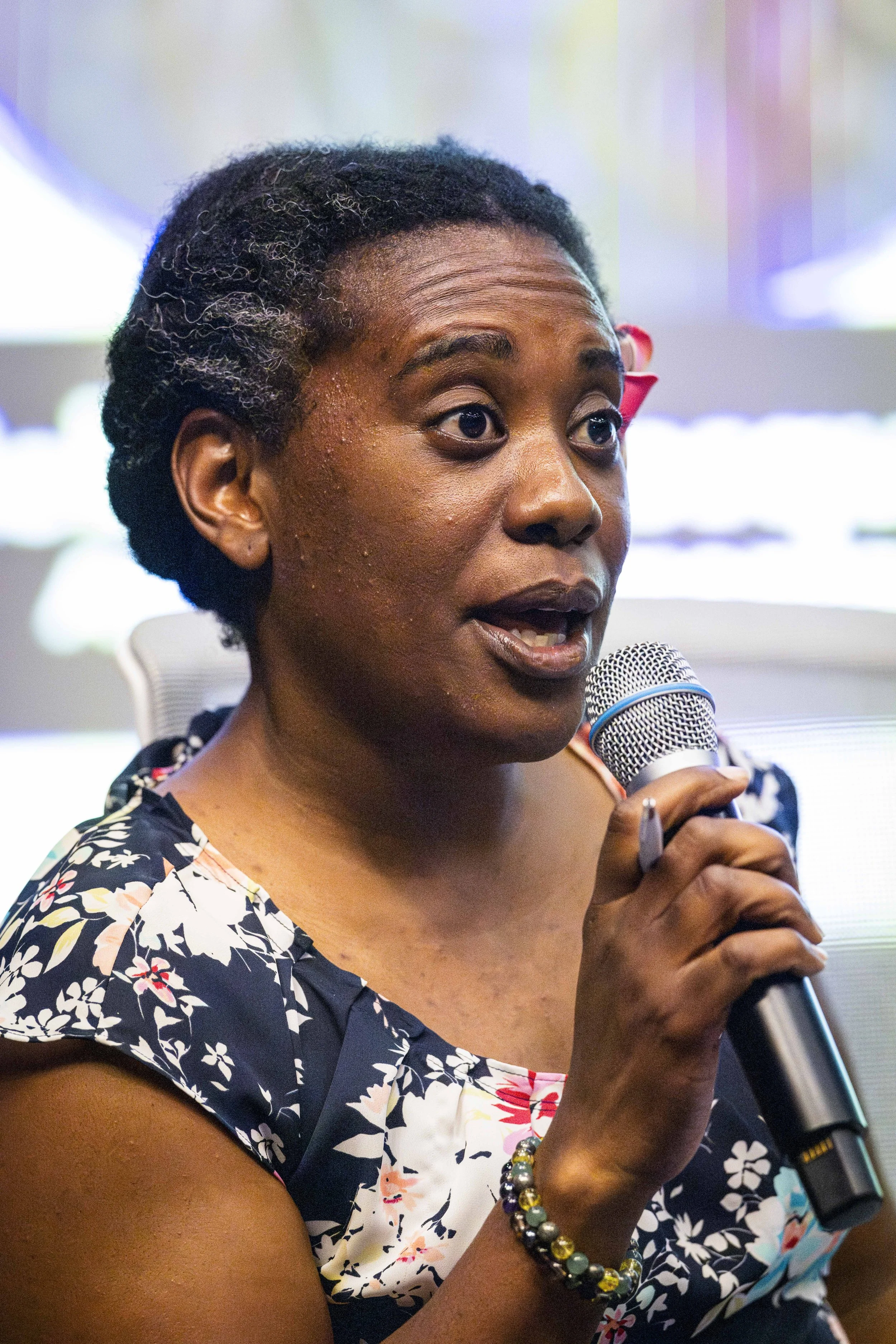  Screenwriter Jackie Penn moderates Break Into TV Writing, a panel presented by Humanitas and Santa Monica College (SMC), on Monday, Mar. 9, 2026. The panel, which took place at SMC’s Center for Media & Design (CMD) Theater, discussed ways to start a