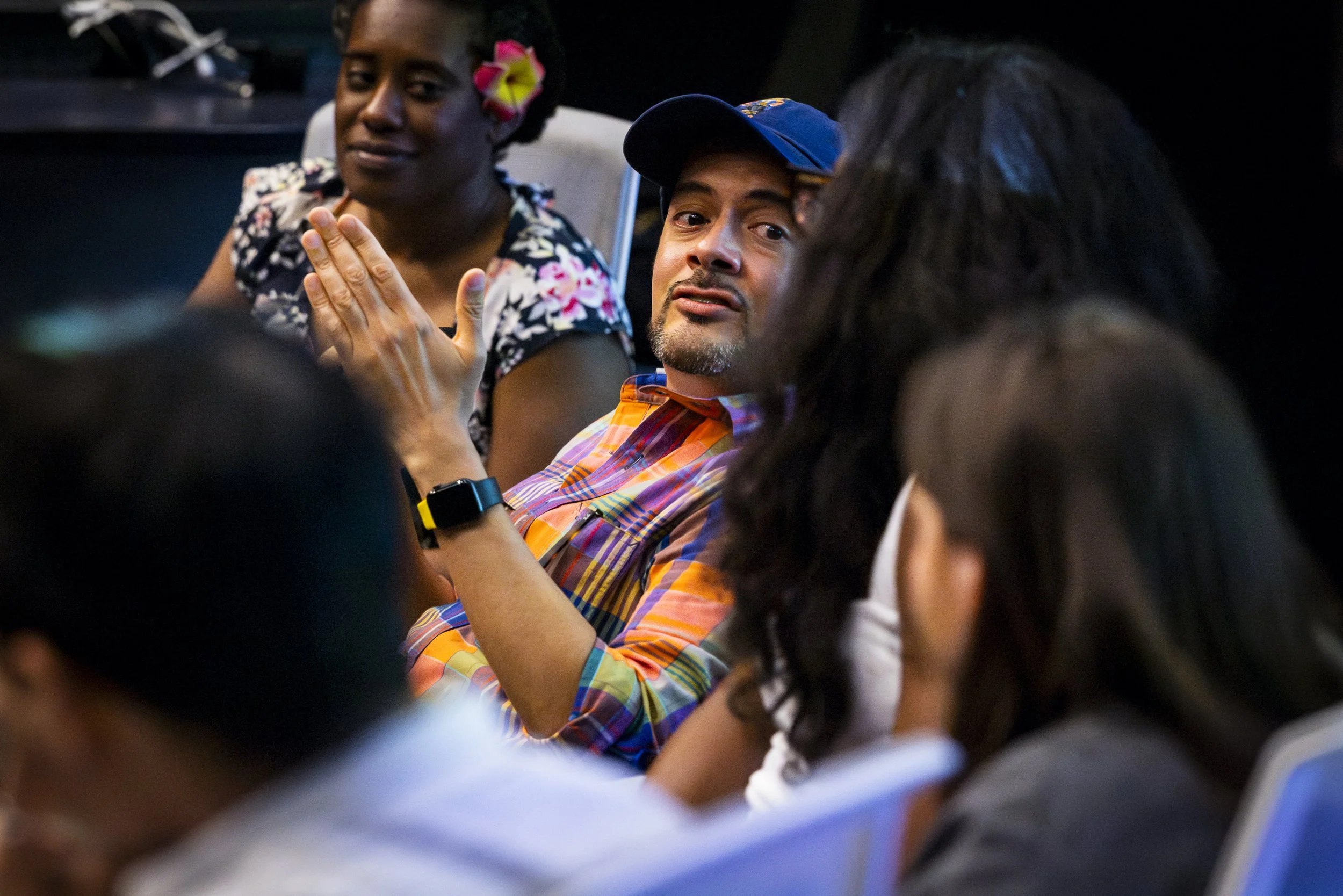  (L to R) Jackie Penn and Cesar Mazariegos (cq) during Break Into TV Writing, a panel presented by Humanitas and Santa Monica College (SMC), which took place at SMC’s Center for Media & Design (CMD) Theater on Monday, Mar. 9, 2026. Moderated by TV wr