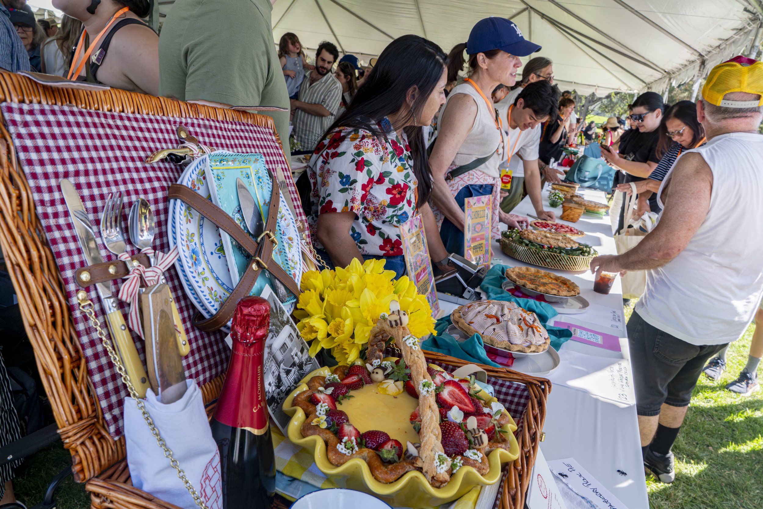  Contestants of the pie tasting contest present varity of thier own uniqe and original creations the 12st annual KCRW Pie Fest & Contest at the Autry Museum in Giffith Park, Los Angeles Calif., Saturday, March 14, 2026 (Danny Sanchez I The Corsair) 