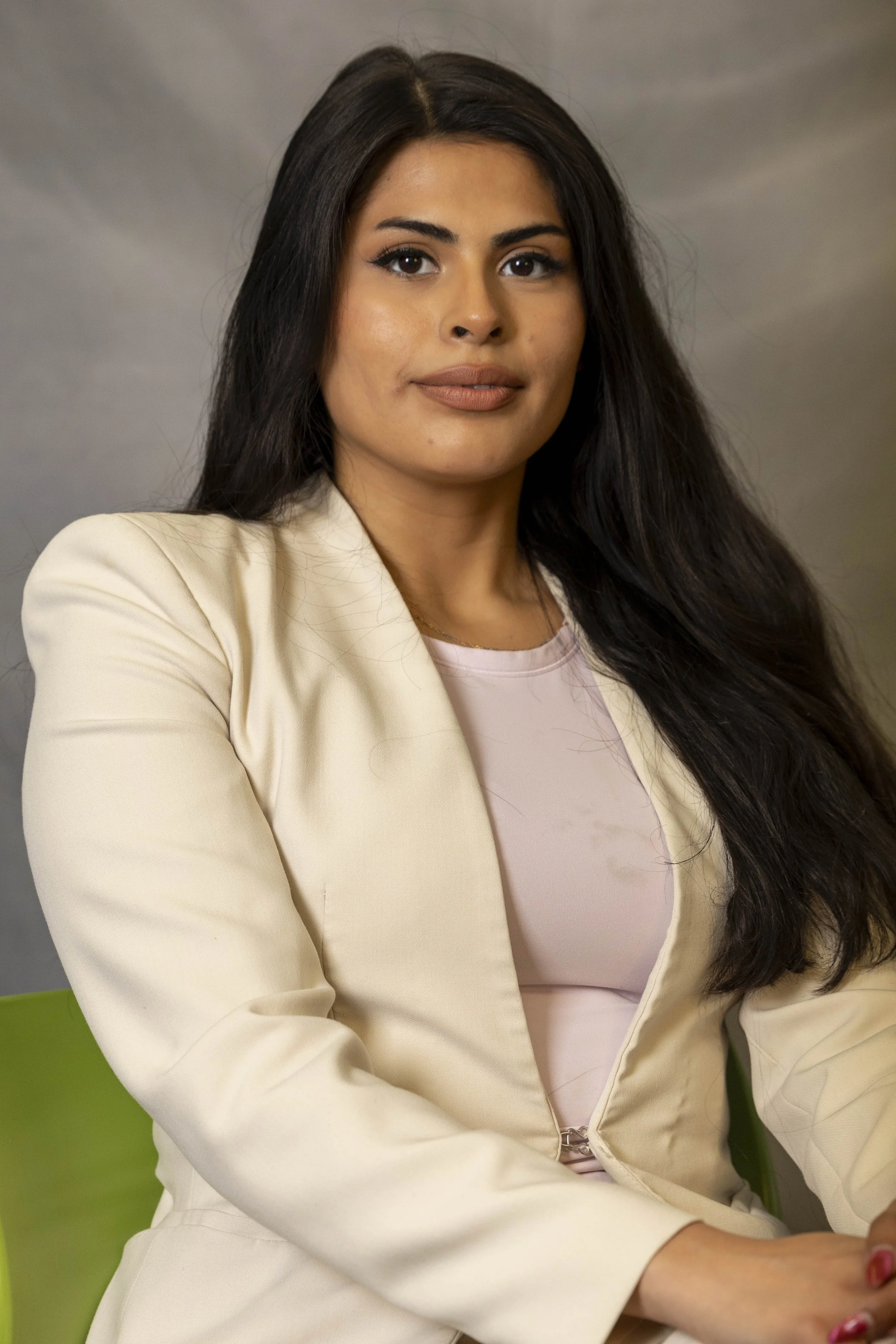  Associated Students Presidential candidate Ailsa Ortiz Political Science major, sits for a headshot, on Thursday, March 27, 2025, at the Cayton Center at Santa Monica College, in Santa Monica Calif.(Gregory Hawthorne/ The Corsair) 