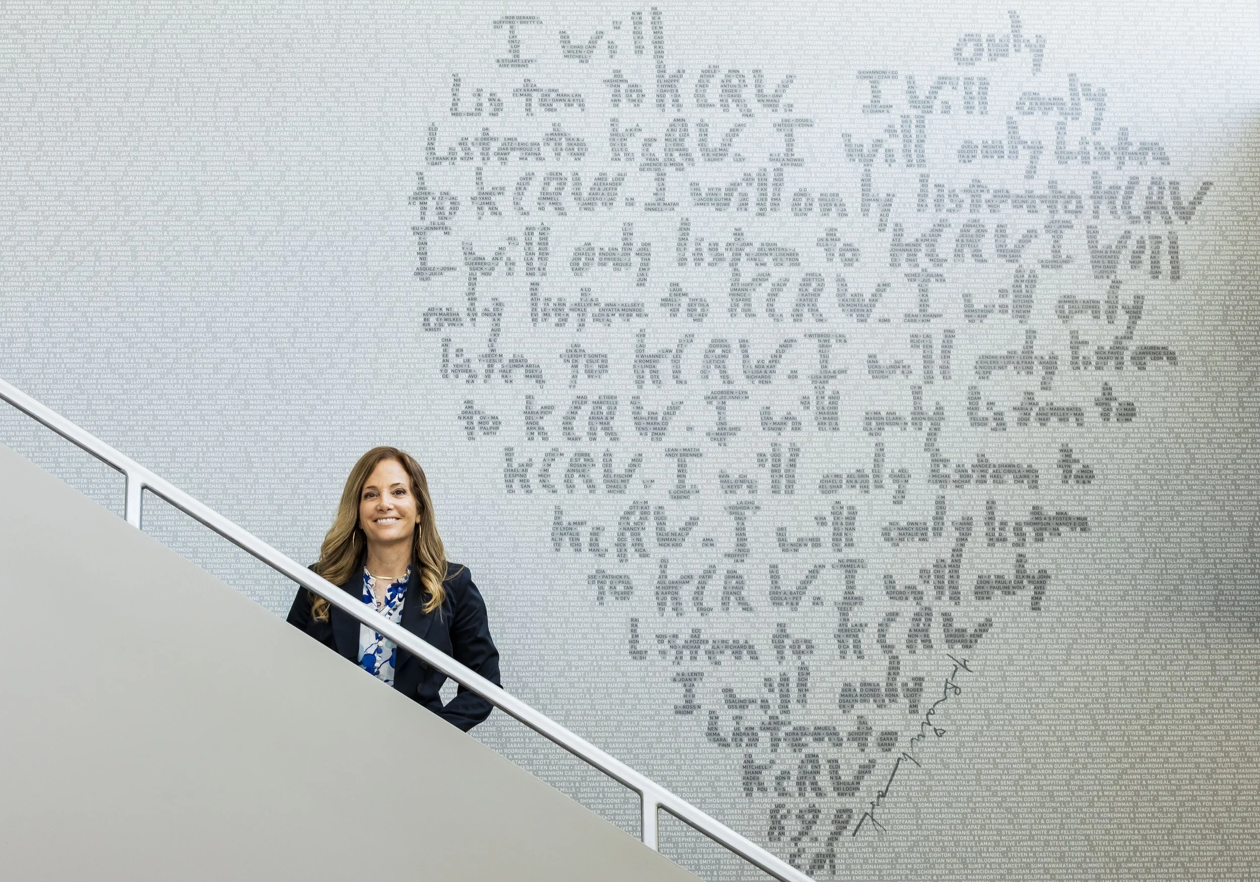  KCRW-FM President Jennifer Ferro poses for a portrait inside the KCRW Media Center at Santa Monica College (SMC) Center for Media and Design Campus in Santa Monica, Calif., Thursday, March 19, 2026. KCRW (89.9 FM) is a community service of SMC and N