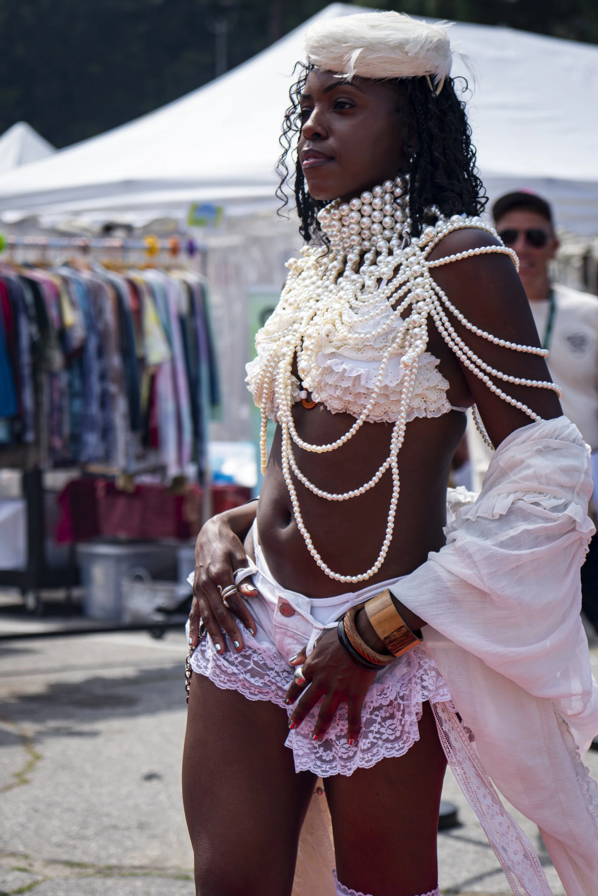  Chelsee Stewart of Georgia  modeling a creation by japanese designer Hiroko Hata at the Melrose at the second annual Melrose Fashion Week Runway Show at Fairfax High School in Los Angeles, Calif., Sunday March. 22, 2026 (Danny Sanchez I Corsair) 