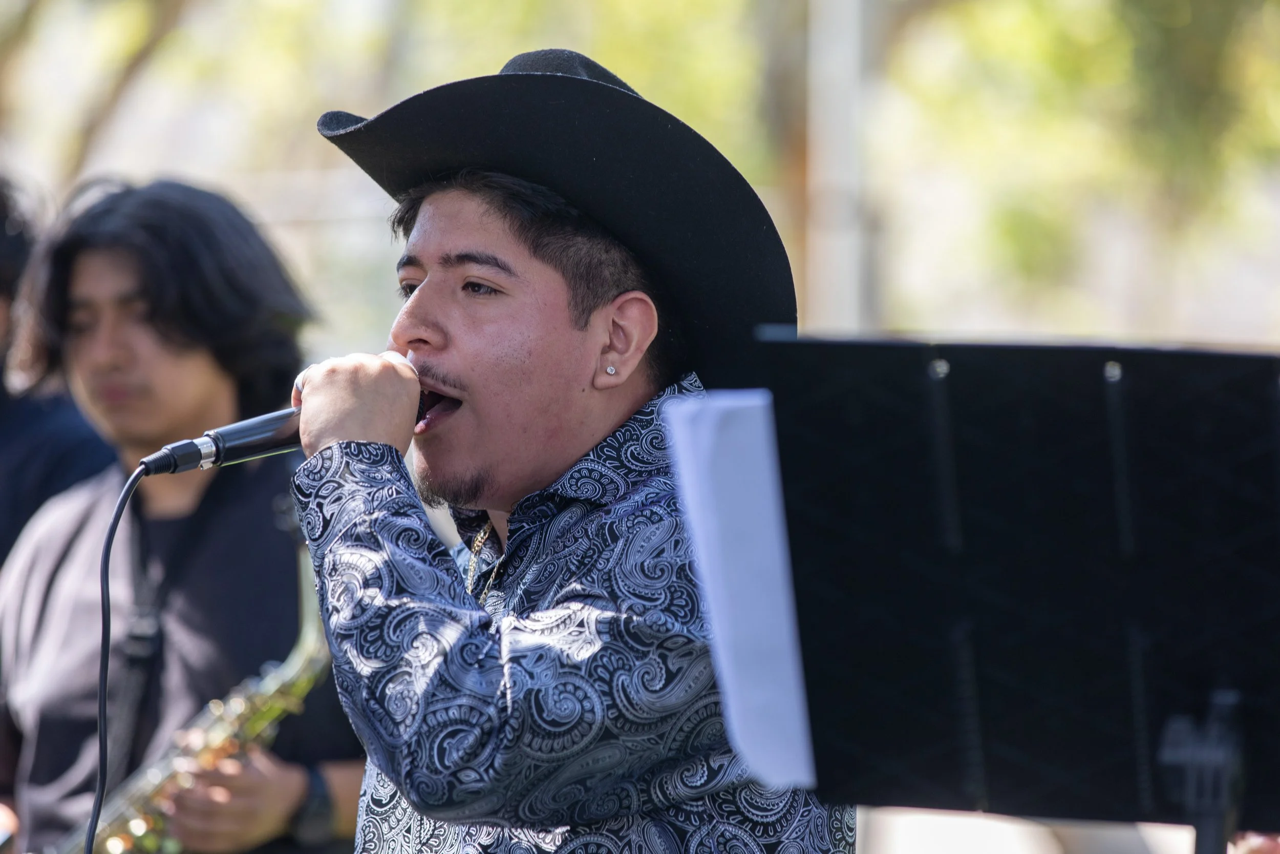  Bandalos Corsarios, a band, performs as part of the Oaxacan Club during Santa Monica College Club Awareness Day at the SMC Quad on the main campus on Thursday, March 26, 2026, in Santa Monica, California. (Kantapong Wongjirasawad | The Corsair) 