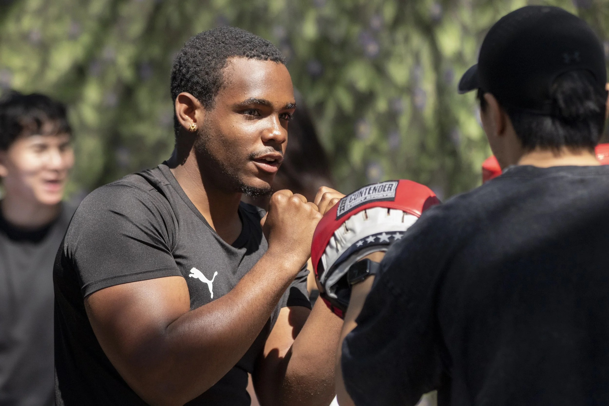  Students interested in the Santa Monca College (SMC) Boxing Club got the chance to practice sparring at the Club Awareness Day on the SMC main campus on Thursday, March 26th, 2026. The Boxing Club had many future boxers pproach their booth with thei