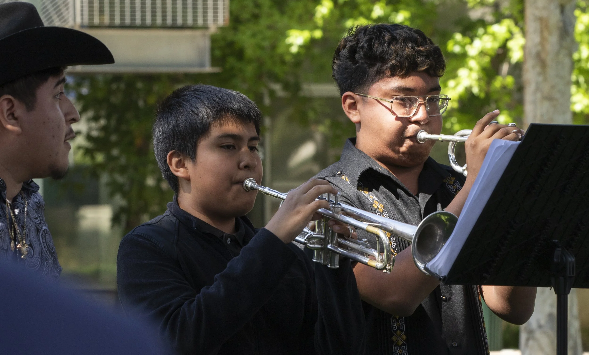  Club Banda Corsairs plays music at the Club Awareness Day on the Santa Monica College (SMC) main campus on Thursday, March 26th, 2026. Their music spread throughout the event and event helped to hide the sounds of nearby construction. (Tori Campbell