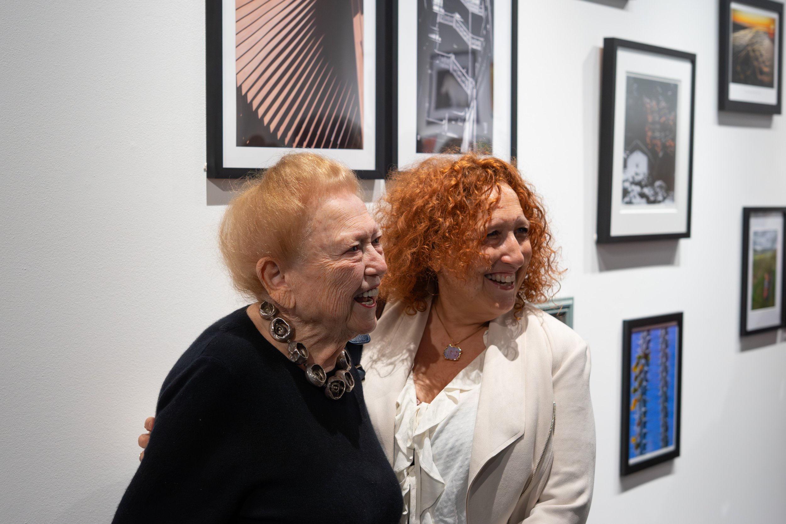  Photo artist Doris Power and her daughter stand in front of her photographs during the 2026 Annual Student Photography Exhibition at the Santa Monica College Emeritus Art Gallery in Santa Monica on Thursday, March 15, 2026. (Kantapong Wongjirasawad 