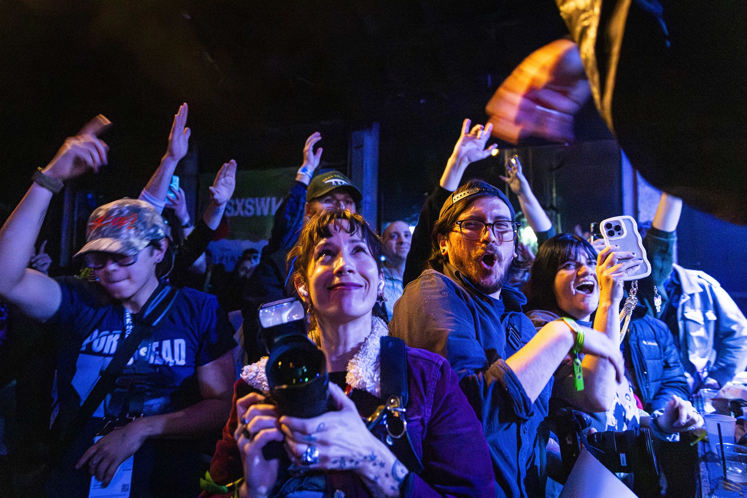  Fans enjoy a performance at Elysium during Japanese Night on Sunday, March 15, 2026, in Austin, Texas, during the South by Southwest (SXSW) festival. Due to the redevelopment of the Austin Convention Center, SXSW celebrated its 40th edition this yea