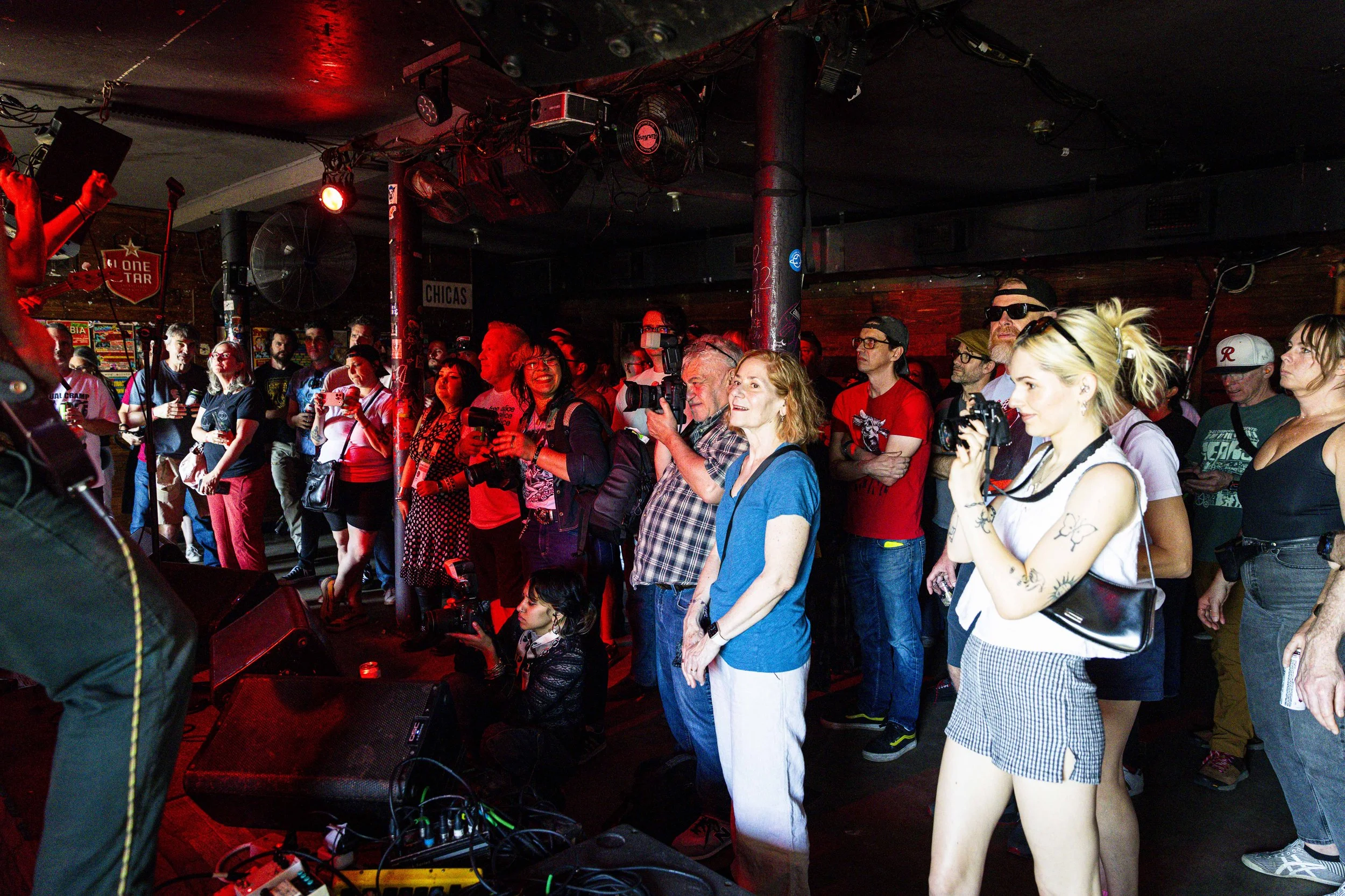  Members of the music industry, press, and fans during a performance at Volstead on Saturday, Mar. 14, 2026, in Austin, TX, during the South By Southwest (SXSW) festival. Due to the redevelopment of the Austin Convention Center, SXSW celebrated its 4