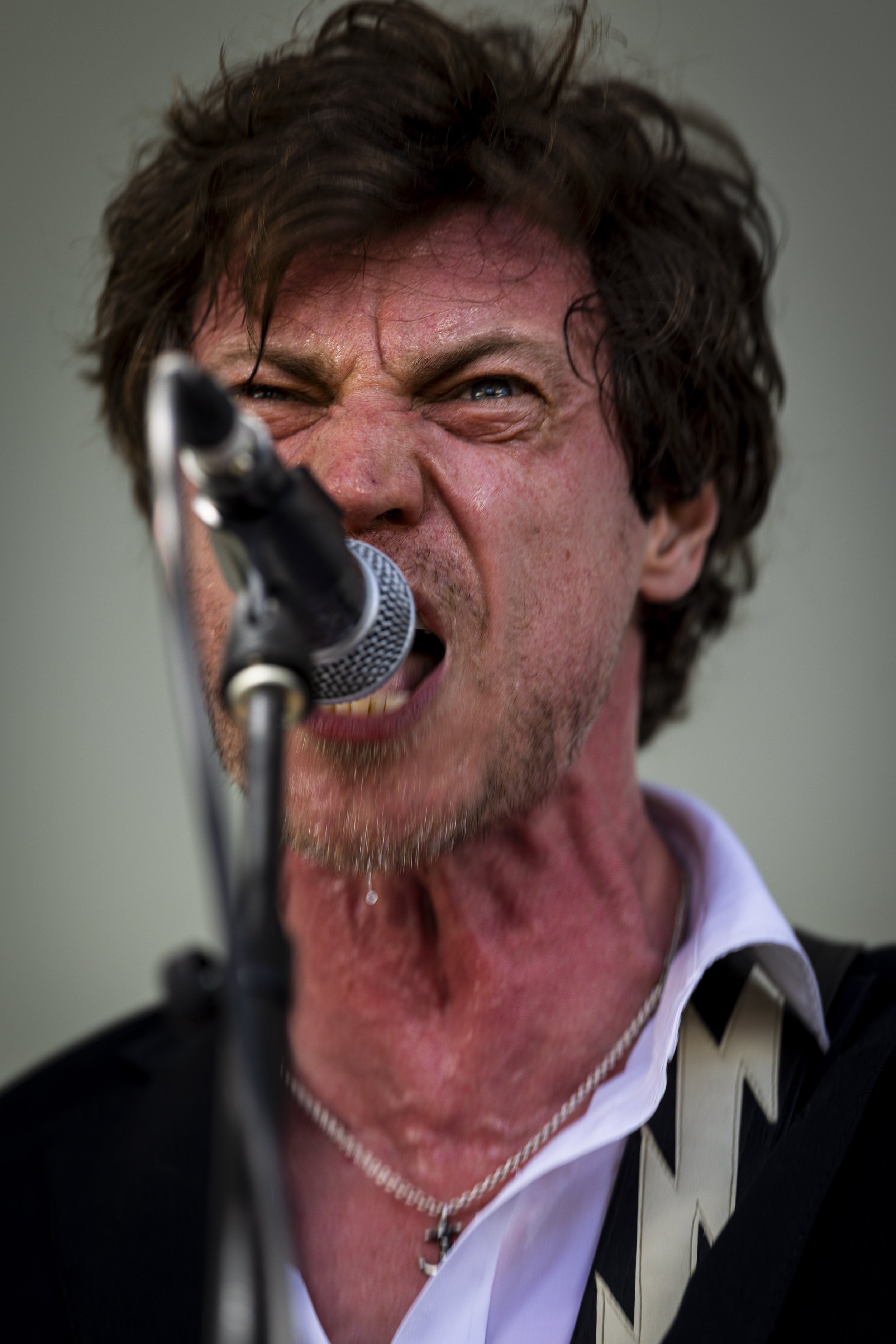  James Walborne, vocalist and guitarist of rock’n roll duo His Lordship, performs at Hotel Vegas on Saturday, Mar. 14, 2026, in Austin, TX, during the South By Southwest (SXSW) festival. Due to the redevelopment of the Austin Convention Center, SXSW 