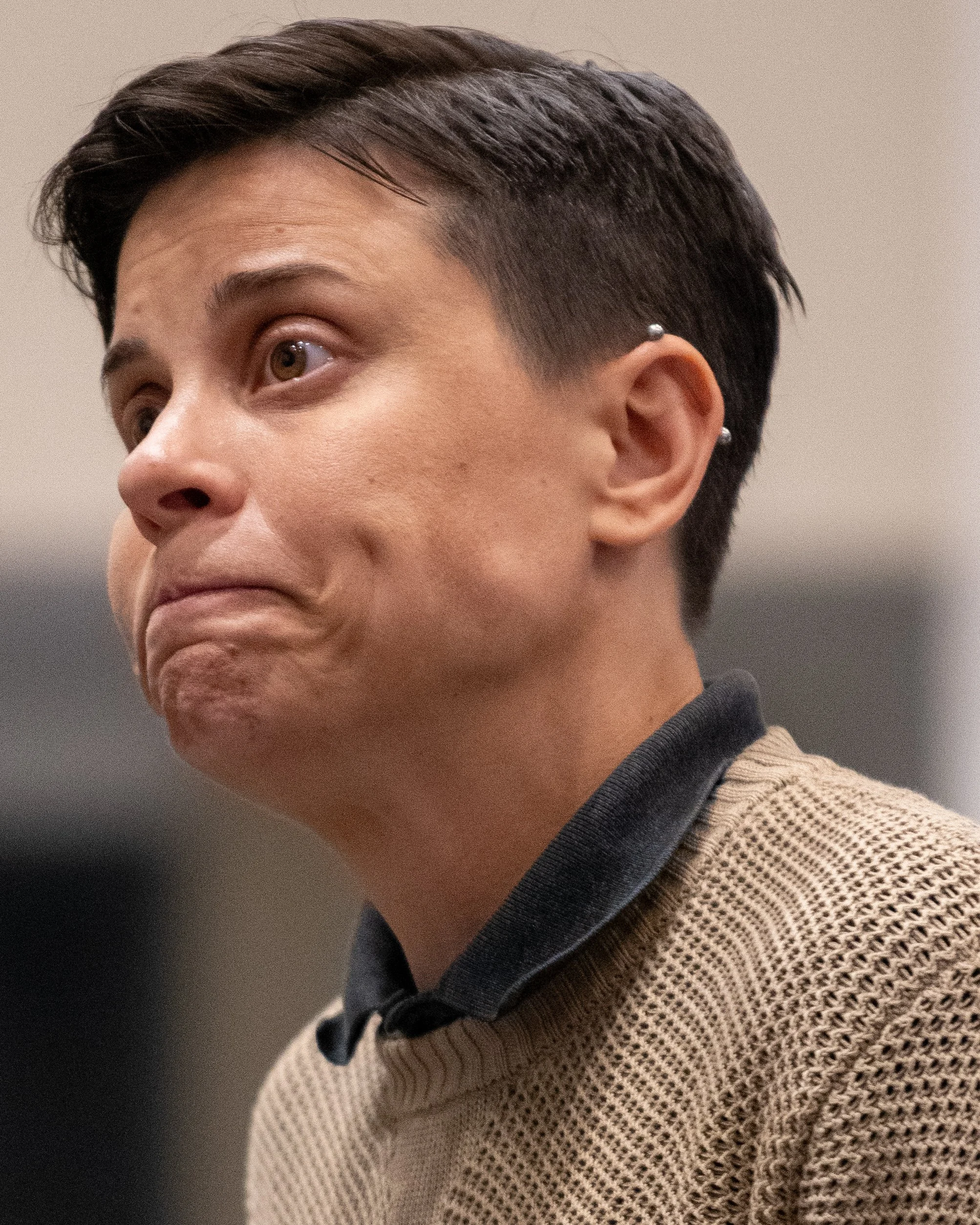  Kathryn Bremer, Biotech Project Manager at Immunity Bio, Inc., advocating for the retention of Santa Monica College (SMC) Stem Project Manager, Vanan Yahnian after the boards descion to eliminate the position during the public comment portion of the