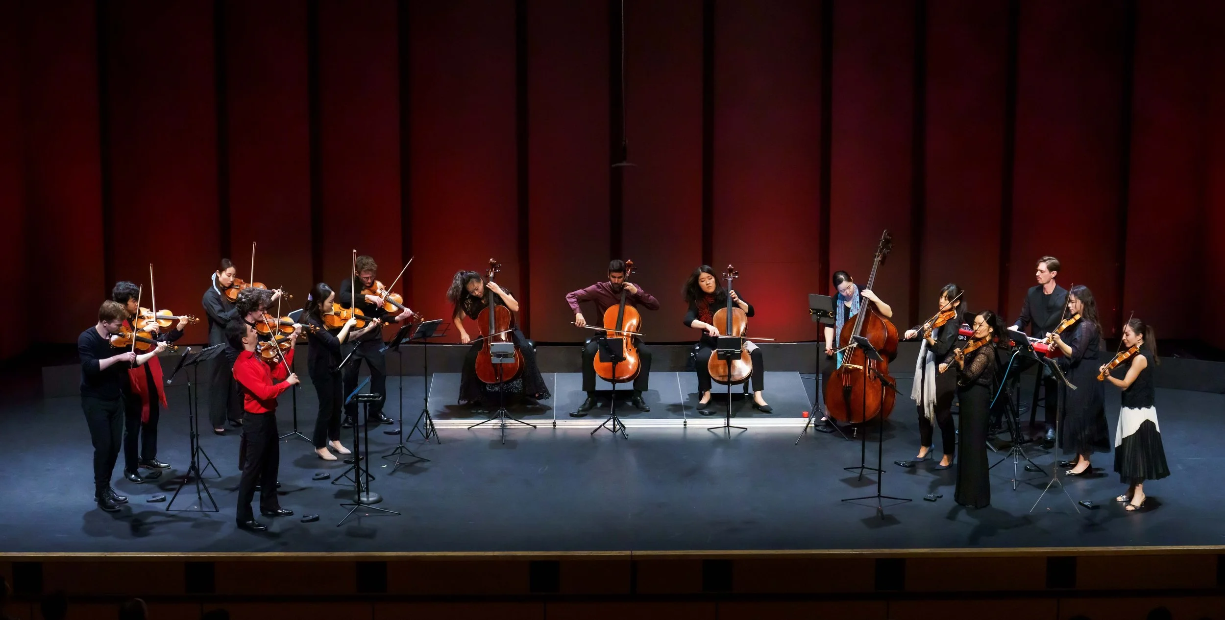  Delirium Musicum performs at BroadStage's Sunday Morning Music chamber series, Sunday, March 29, 2026, in Santa Monica, Calif. Leader Etienne Gara said, "At the very beginning of curation, I think there's a desire to engage with an audience, to ente