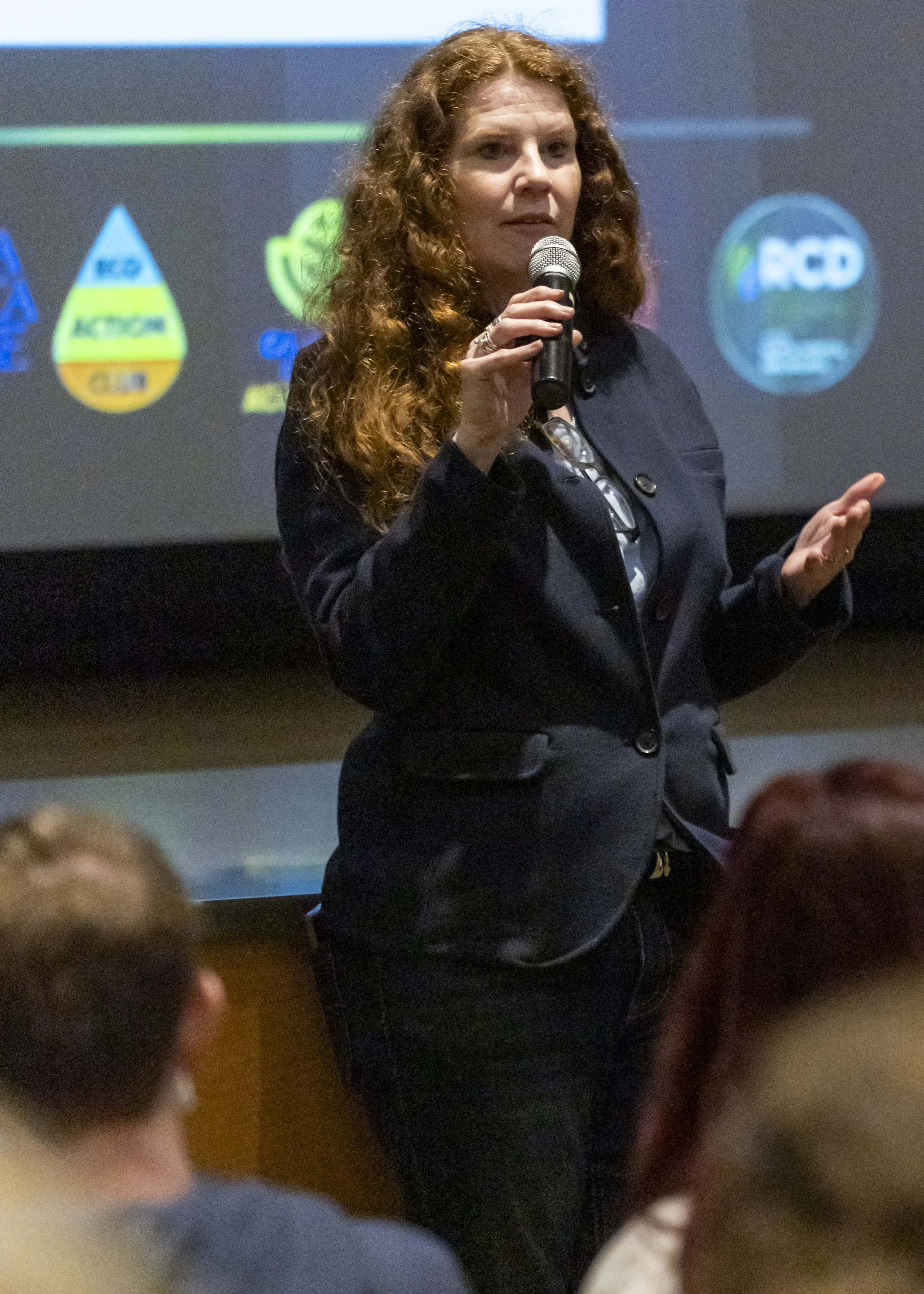 Deanna Armbruster, Director of the Santa Monica Mountains Fund (SAMO), during a screening of Making a Mini-Forest at the Santa Monica College main campus in Santa Monica, Calif., on Thursday, April 9, 2026. The film explores how the Miyawaki method 