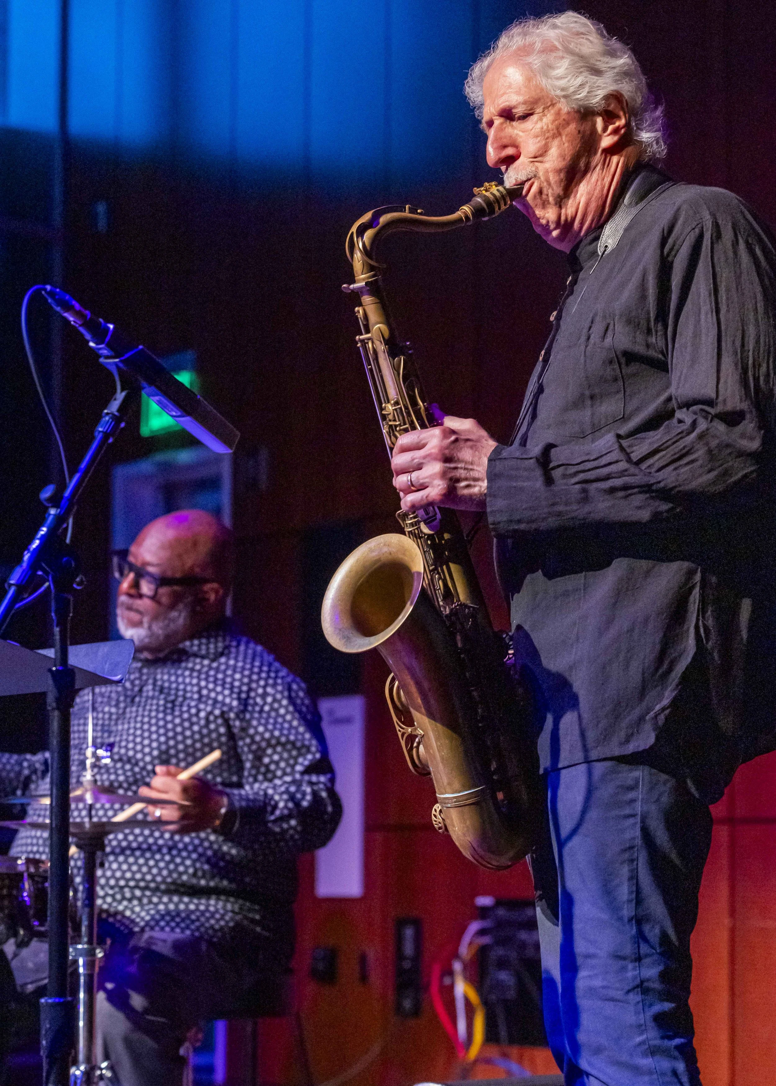  Bob Mintzer performed during the Friday Jazz Night Series at the Music Hall at the Santa Monica College Performing Arts Center in Santa Monica, Calif., on Friday, April 3, 2026. Mintzer, a renowned composer and member of the Yellowjackets, showcased