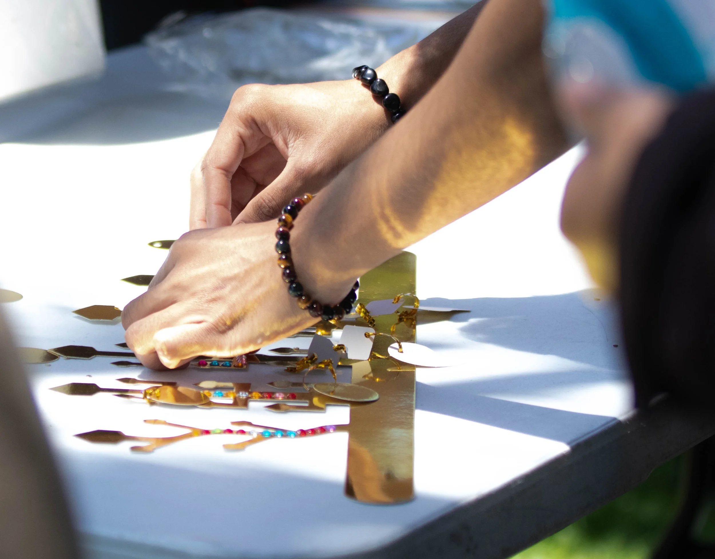  Santa Monica College's (SMC)  Korean Student Association (KSA) set up a table at the SMC Sustainability Fest on Thurs. April 23, 2026 at the SMC Quad on the main campus. For the event, KSA provided a variety of Korean craft projects to the students,