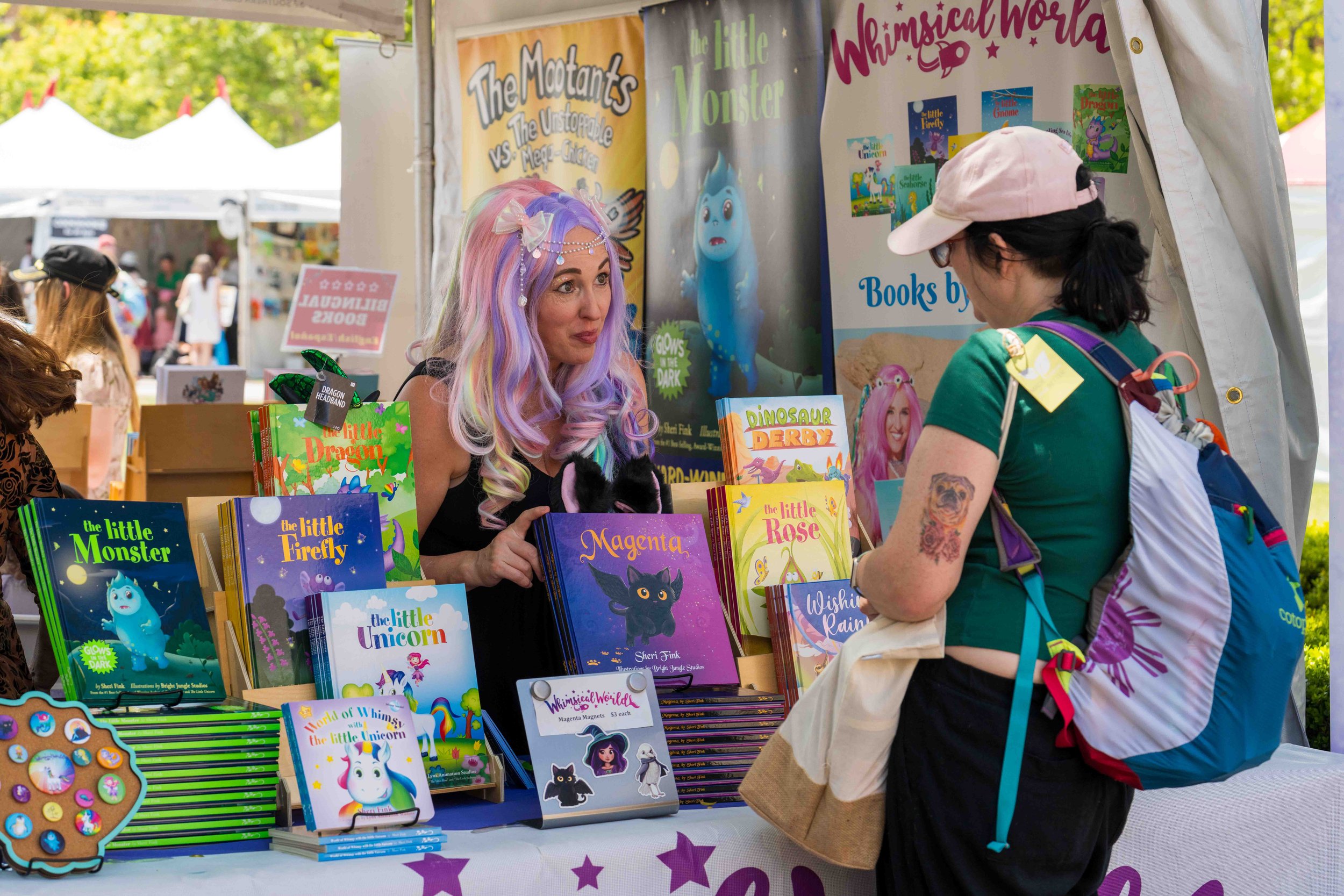  Author Sheri Fink (L) during the Los Angeles Times Festival of Books held at University of Southern California in Los Angeles, Saturday, April 18, 2026. A literary festival that began in 1996, this year’s two-day annual L.A. Times Festival of Books 