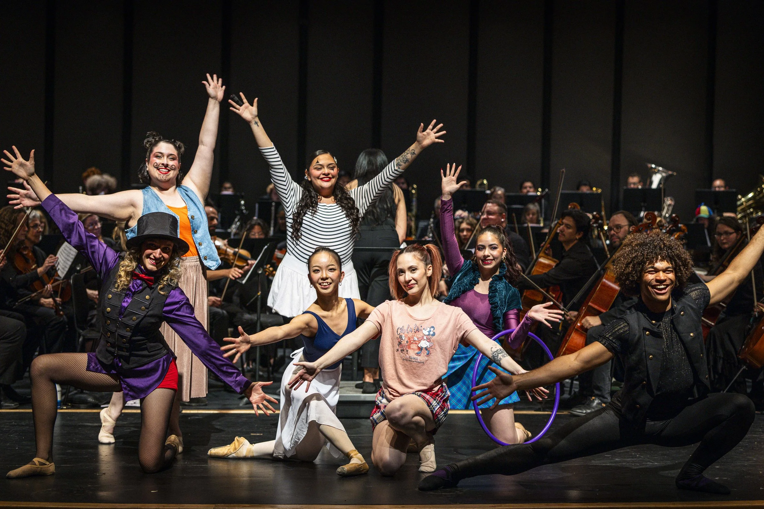  Santa Monica College (SMC) dancers performing during the SMC Symphony Orchestra's special children’s concert on Sunday, April 26, 2026, at BroadStage at the SMC Performing Arts Center in Santa Monica, Calif. Presented by the SMC Music Department in 