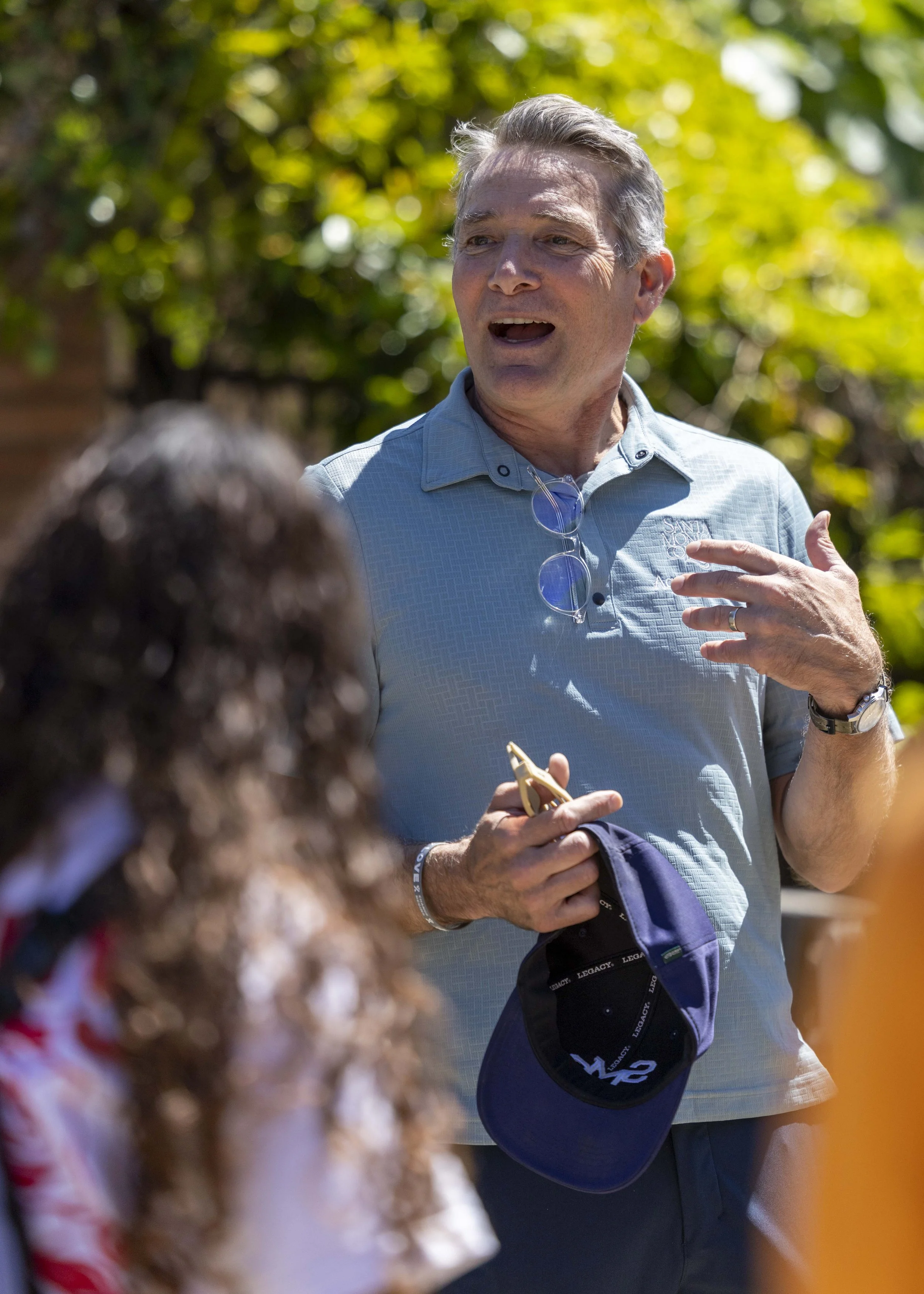  Santa Monica College director of sustainability Ferris Kawar during the Garden & Grow event on Earth Day at the SMC Organic Garden on the main campus in Santa Monica, Calif., on wednesday, April 22, 2026.Students learned how to save and plant seeds 