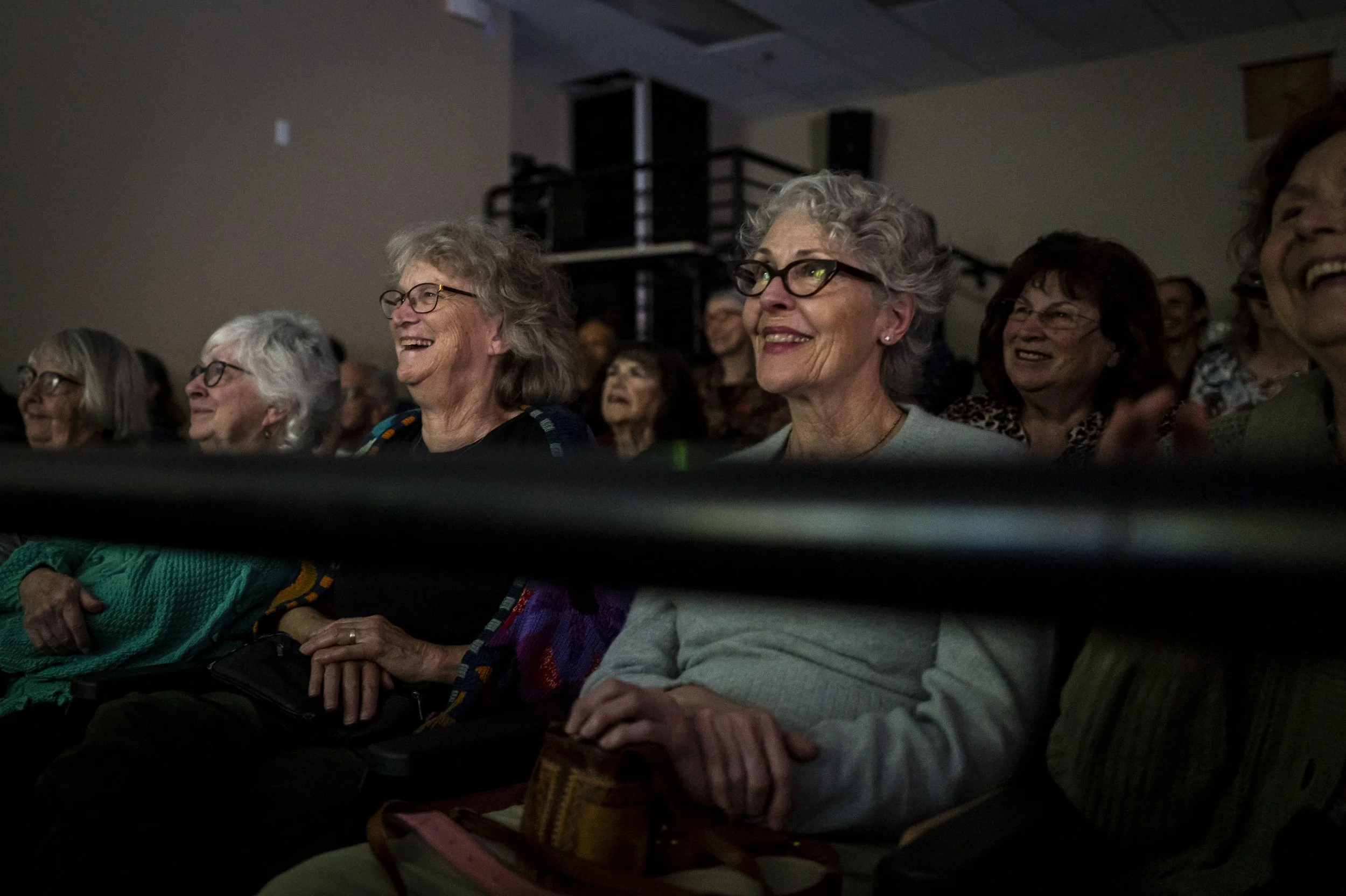  Audience enjoys the eco-friendly short film screenings at “Earth Day at Emeritus” in the Auditorium at Santa Monica College’s (SMC) Emeritus Campus on Wednesday, April 22, 2026, in Santa Monica, Calif. The free event, part of Earth Day celebrations,