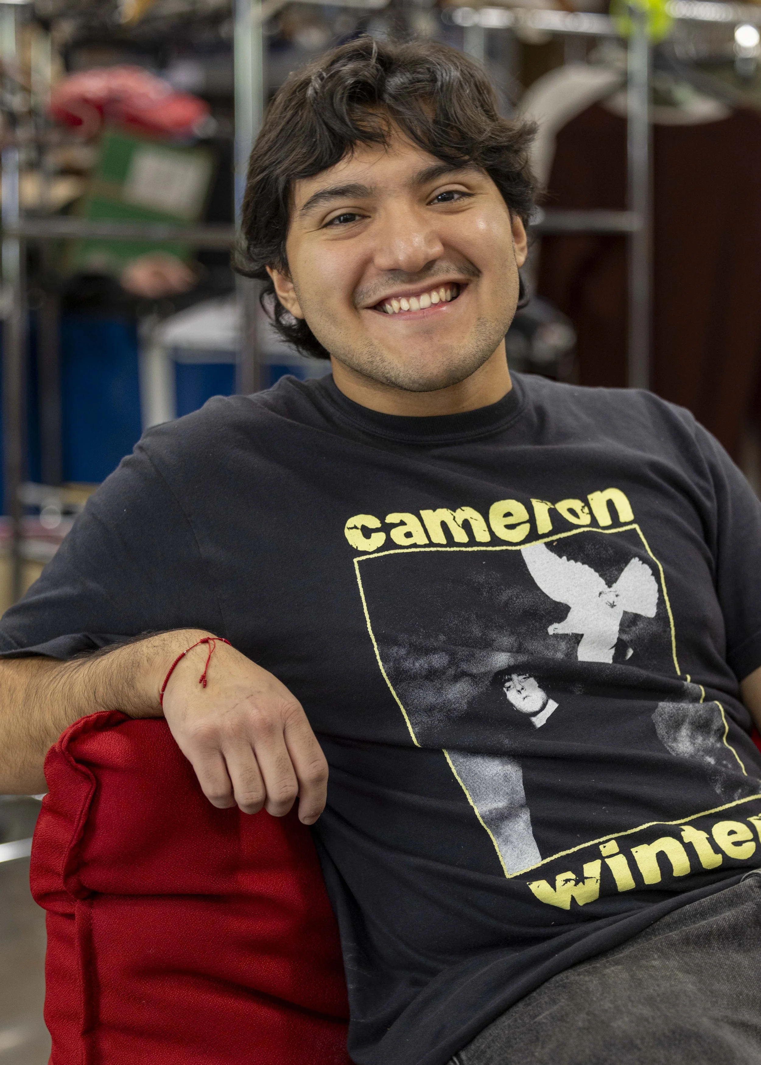  Santa Monica College student Ulises Olivares works at the Bodega at the main campus in Santa Monica, Calif., on Wednesday, April 29, 2026. (Masie Najafi | The Corsair) 
