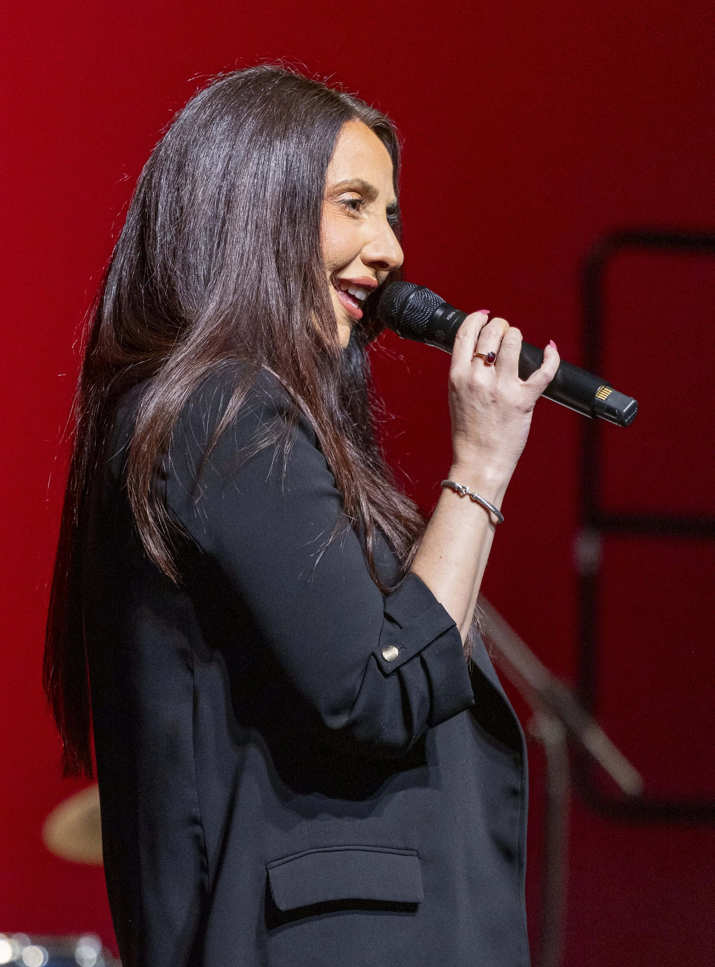  Santa Monica College Vocal Jazz Ensembles Director Marisa Bradfield during the Vocal Jazz Ensembles performance at  Broad Stage, at the Santa Monica College Performing Arts Center, in Santa Monica, on Friday, May 15, 2026. Bradfield is a Los Angeles