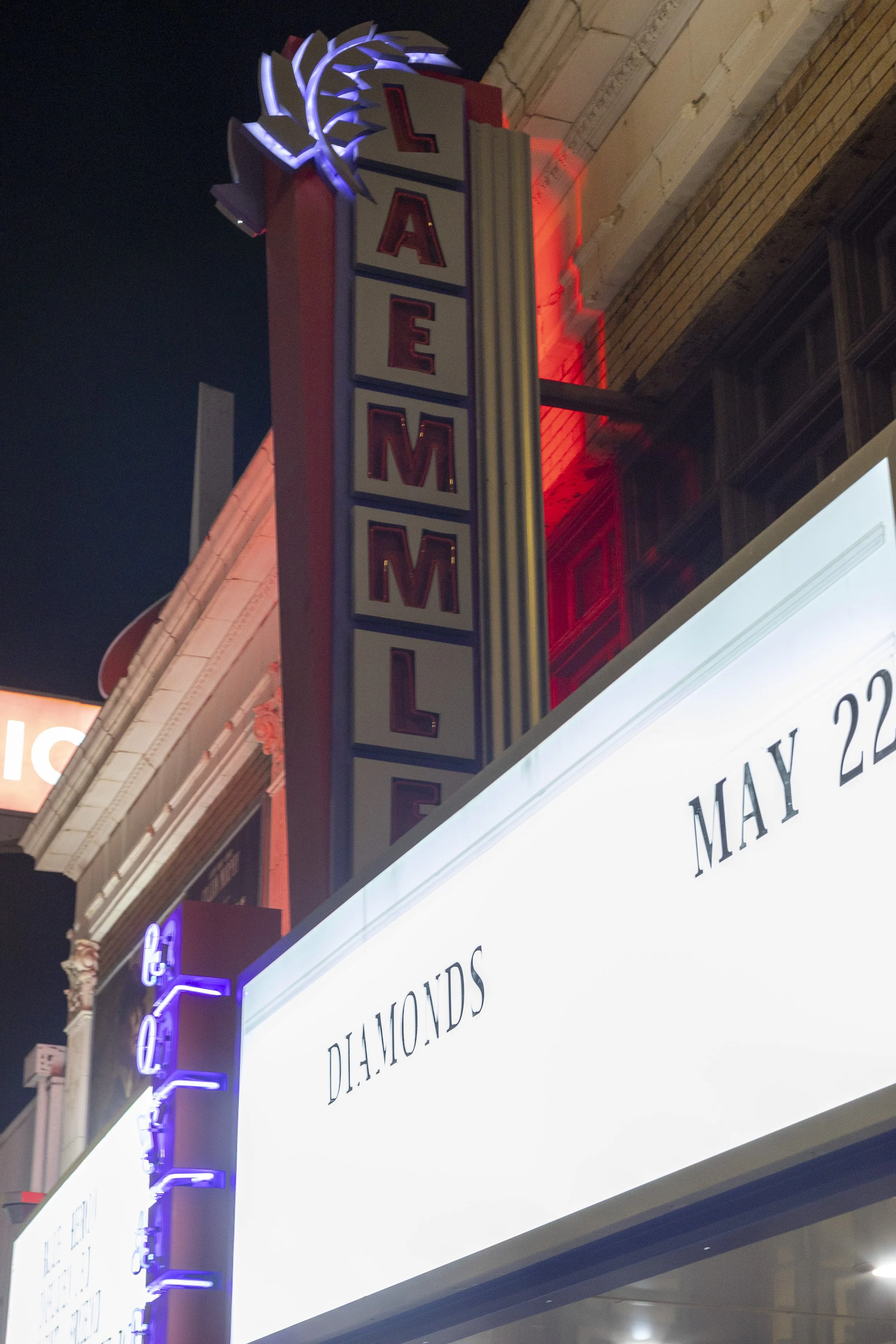  Outside the Laemmle Royal Theatre in Los Angeles, Thursday, May 14, 2026, after the showing of the documentary film "Big Mama Thornton". (Juliana Frame | The Corsair) 