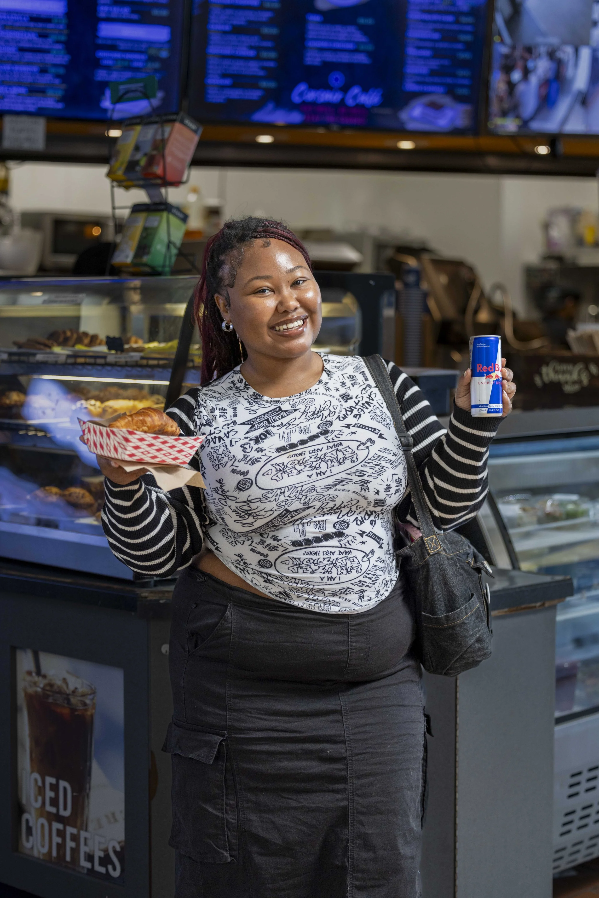  Santa Monica College student Rickeyra Fields at the SMC cafeteria at the main campus in Santa Monica, Calif., on Wednesday, April 29, 2026. (Masie Najafi | The Corsair) 