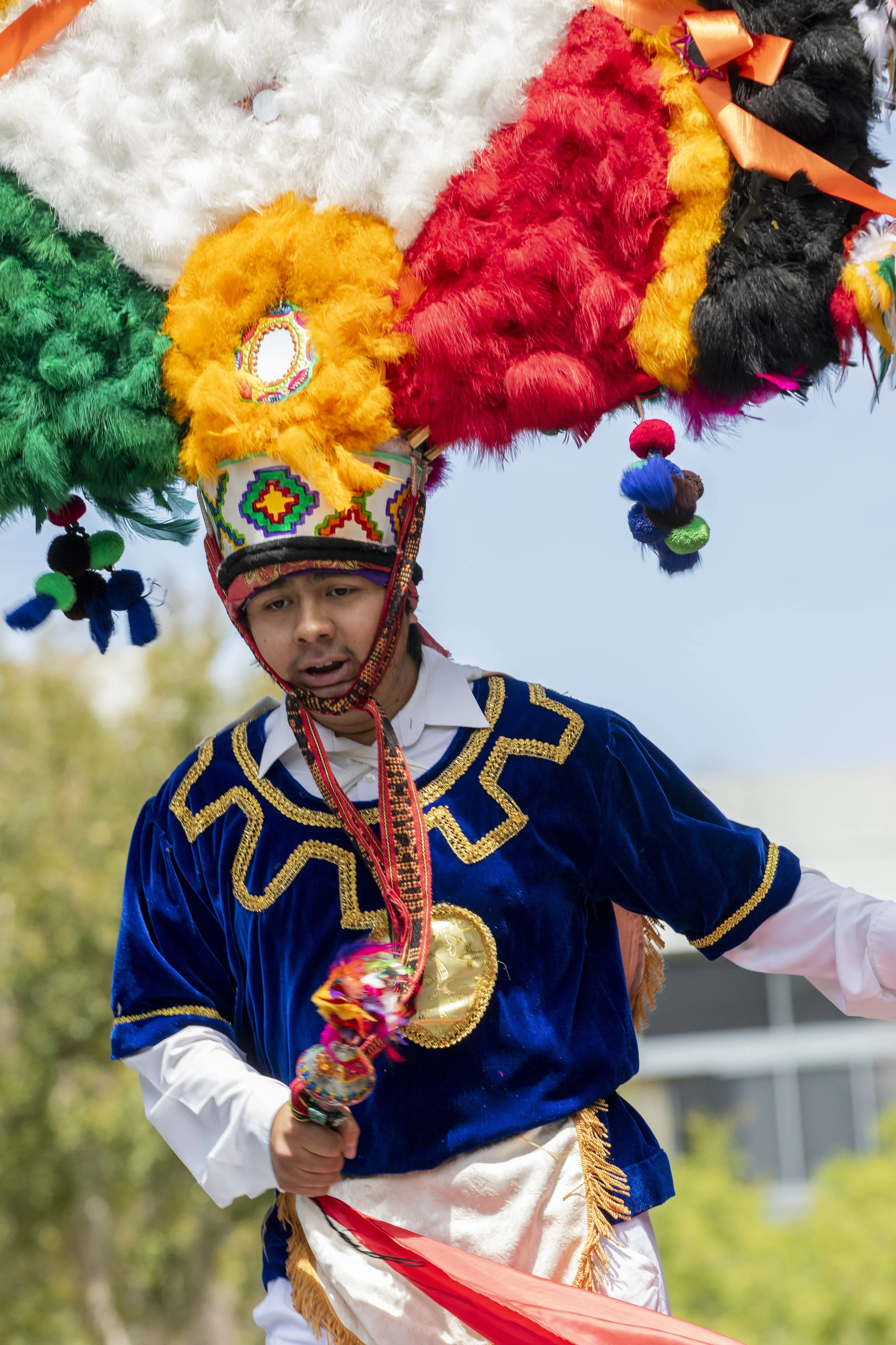  The Oaxacans of Santa Monica College (SMC) Club dance a traditional Oaxacan dance called the Danza de la Pluma at the Guelaguetza celebration on the SMC main campus in Santa Monica, Calif. on Thursday, May 28th, 2026. The dance is a traditional Oaxa