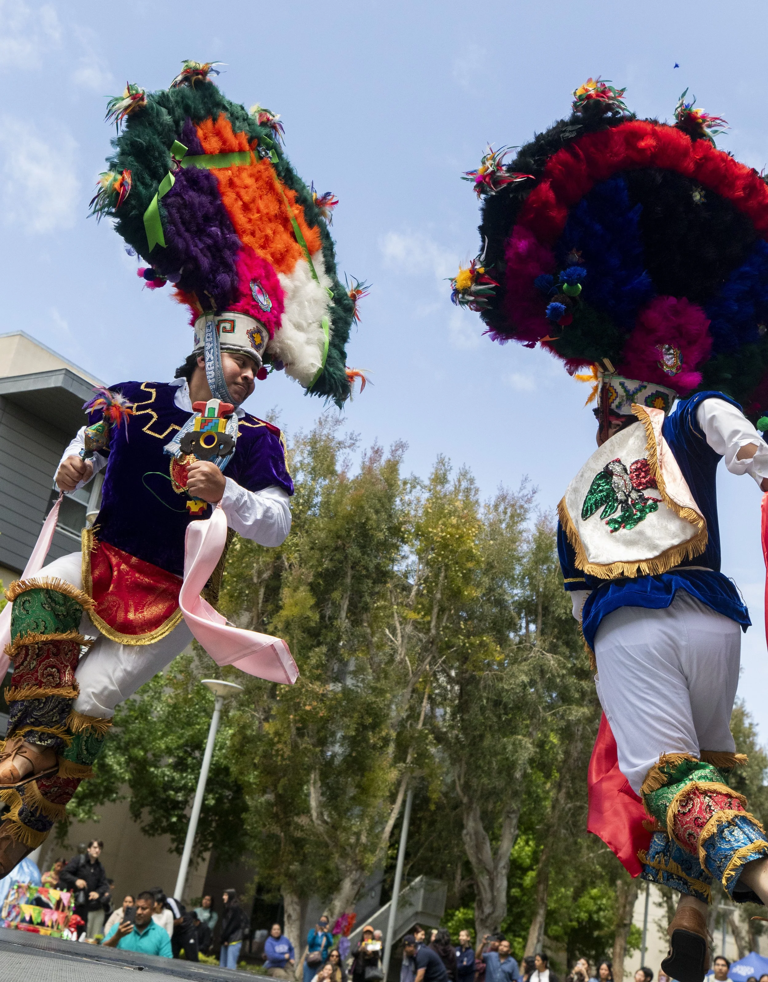  The Oaxacans of Santa Monica College (SMC) Club dance a traditional Oaxacan dance called the Danza de la Pluma at the Guelaguetza celebration on the SMC main campus in Santa Monica, Calif. on Thursday, May 28th, 2026. The dance is a traditional Oaxa
