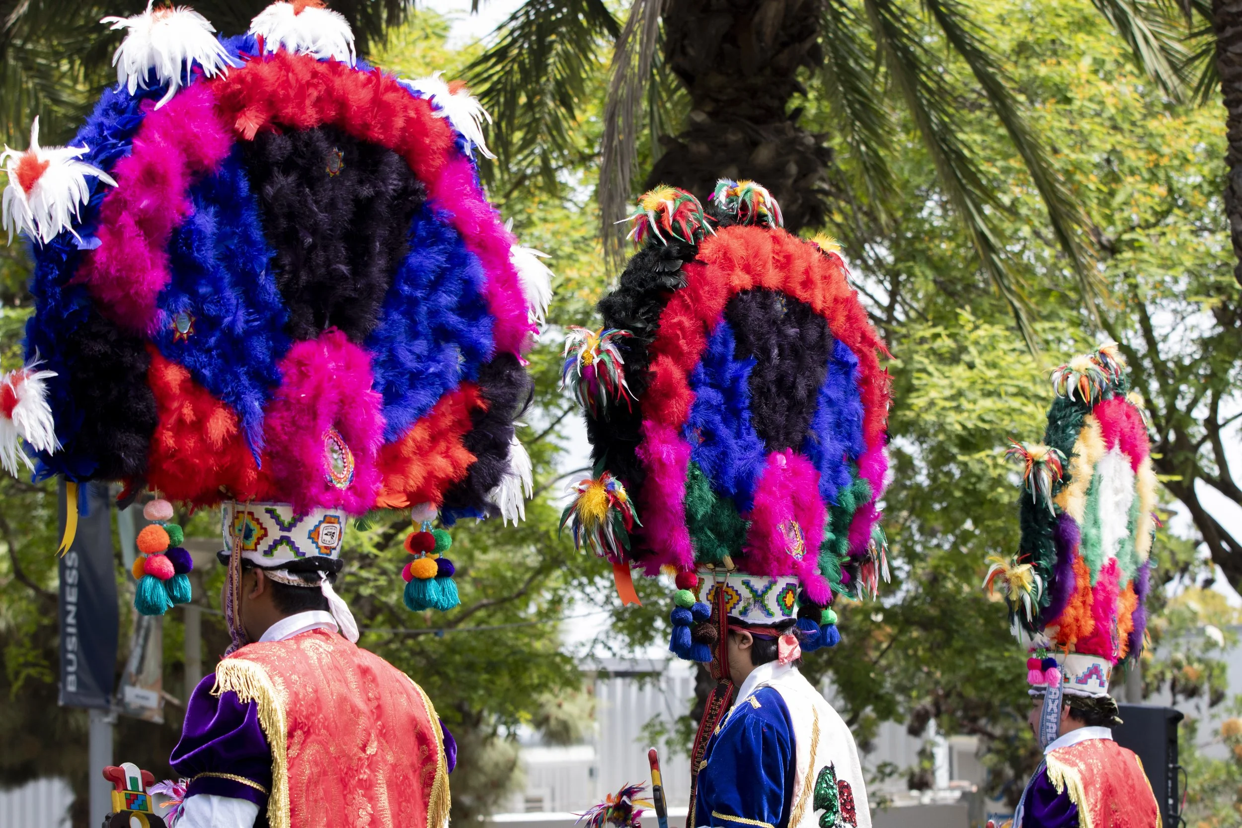  The Oaxacans of Santa Monica College (SMC) Club dance a traditional Oaxacan dance called the Danza de la Pluma at the Guelaguetza celebration on the SMC main campus in Santa Monica, Calif. on Thursday, May 28th, 2026. The dance is a traditional Oaxa