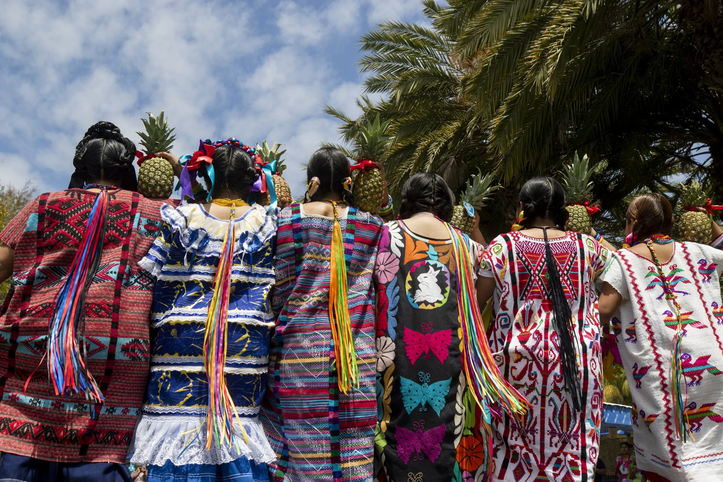  The Oaxacans of Santa Monica College (SMC) Club dance a traditional Oaxacan dance called the Flor de Piña at the Guelaguetza celebration on the SMC main campus in Santa Monica, Calif. on Thursday, May 28th, 2026. The dance is a popular, vibrant folk