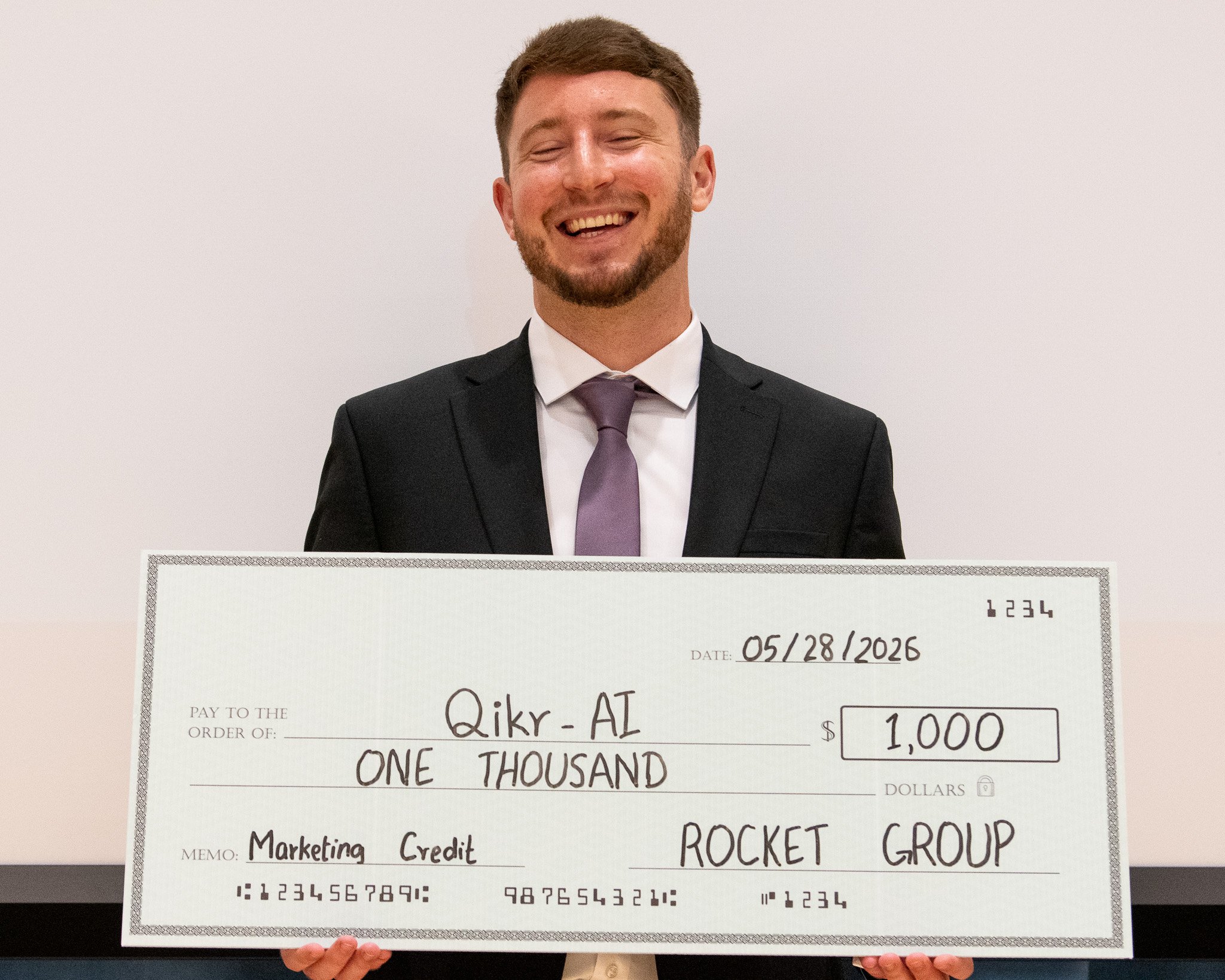  SMC Shark's Valley 1st Place winner and Chief Architect/Founder of Qikr-AI, Sam Vedernikoff during the Shark's Valley event held at the Oreientation Hall, Student Education Center in Santa Monica, Calif. on May 28, 2026. (Karina Custodio | The Corsa