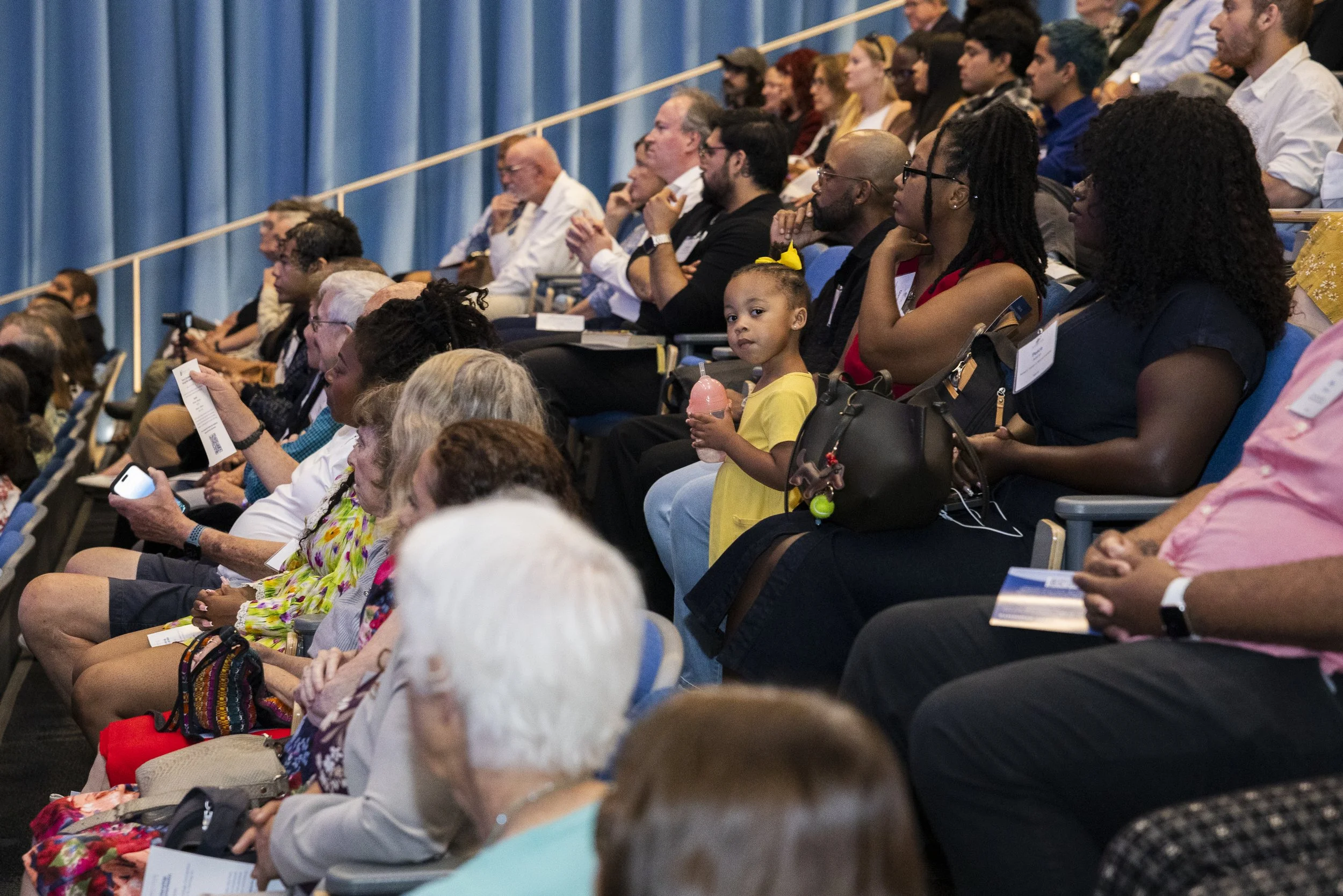  A child drinks a slurpie during Santa Monica College’s scholarship and donor recognition event inside the Student Services Center in Santa Monica, Calif., on Friday, June 12, 2026. (Kayjel J. Mairena | The Corsair)  