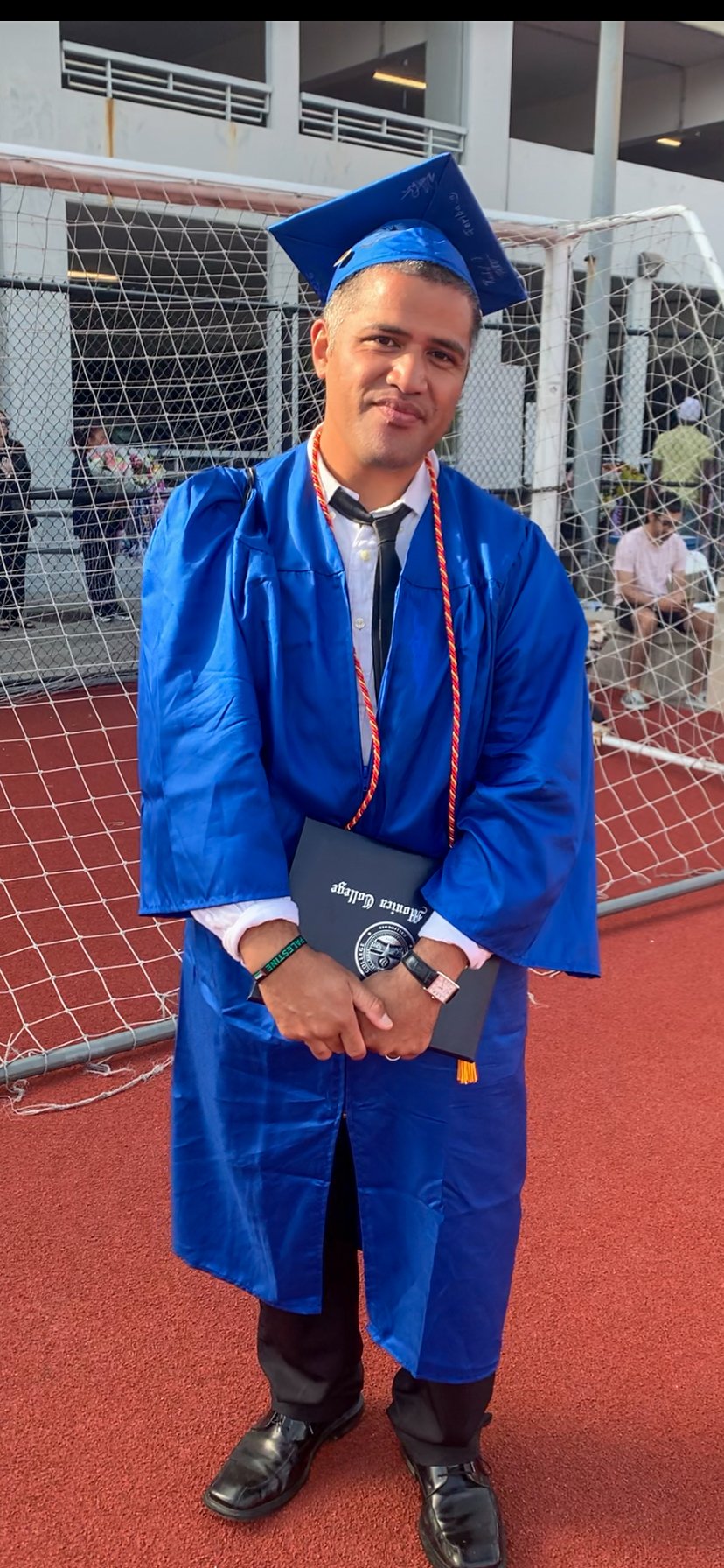  Santa Monica College (SMC) 2026 Graduation Ceremony graduate, Nathan Hansen, at the Corsair Stadium, Santa Monica, Calif., on Tuesday, June 16, 2026. Hansen plans to transfer to UCLA. (Lisa Williams | The Corsair) 
