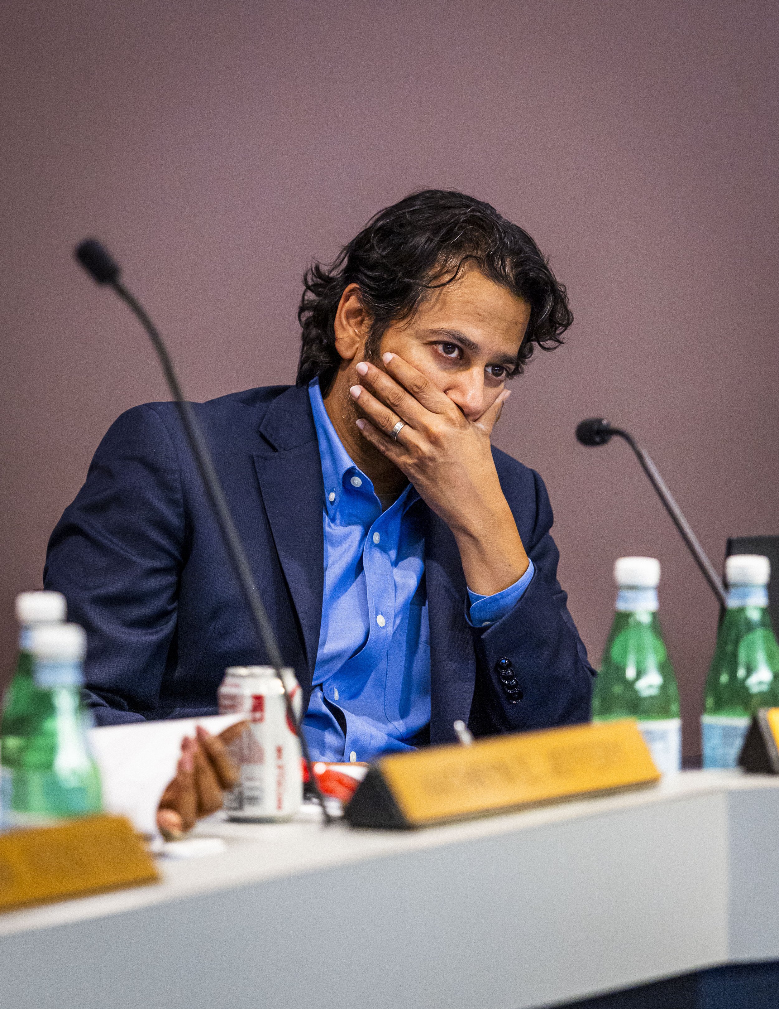  Santa Monica College (SMC) Board of Trustees Chair Dr. Sion Roy reviews funding for the student housing program proposal during an SMC Board of Trustees meeting on Tuesday, Sep. 8, 2026, at the SMC Board Room: Business 117 in Santa Monica, Calif. Th