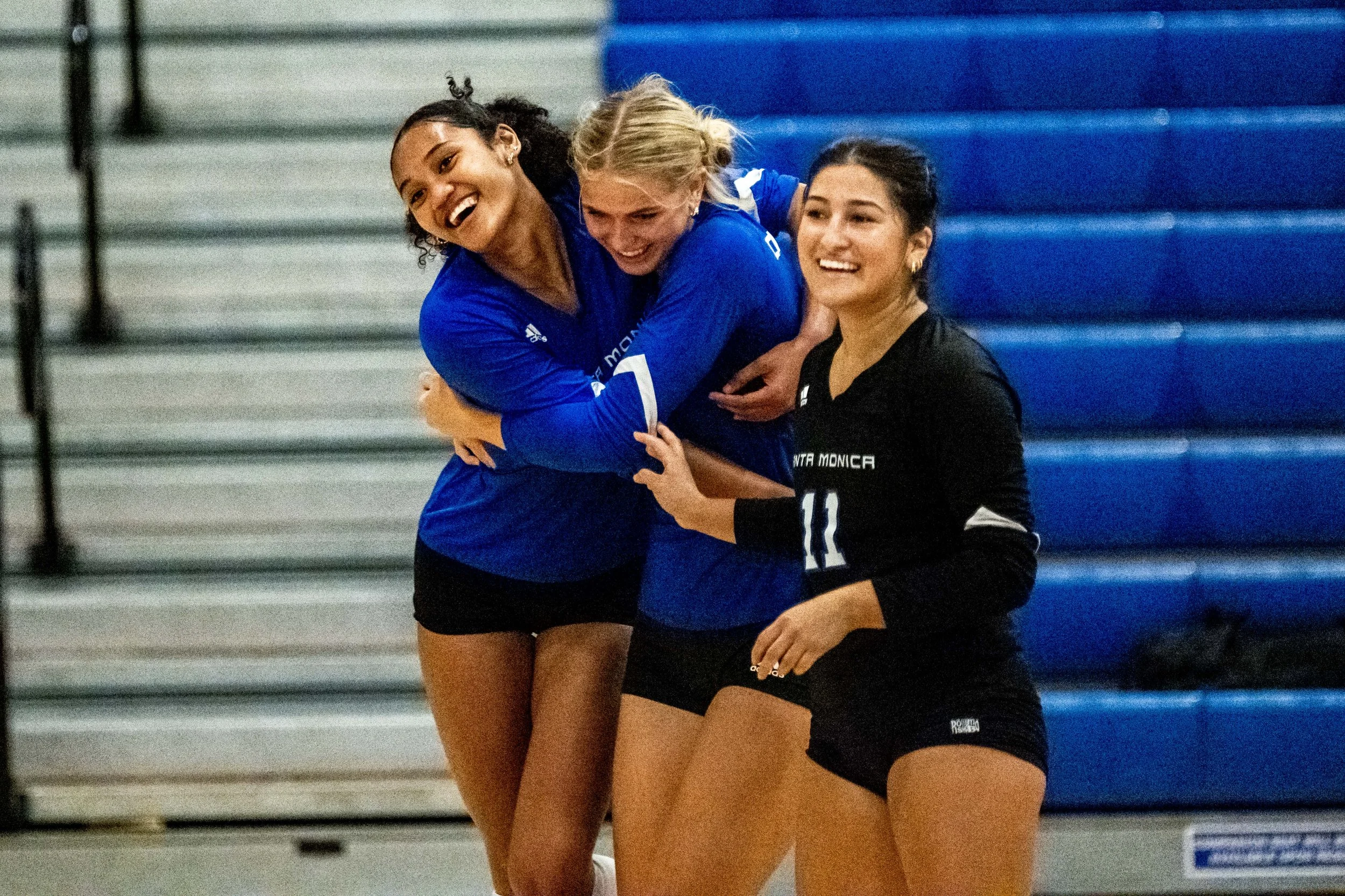  Santa Monica College (SMC) Corsair Nadene Taase (13) celebrates with team during the game with the Santa Barbara City College Vasqueros on Wednesday, September 23, 2026, Santa Monica, Calif. The Corsair won 1-0 . The Corsairs defeated the Vaqueros 3