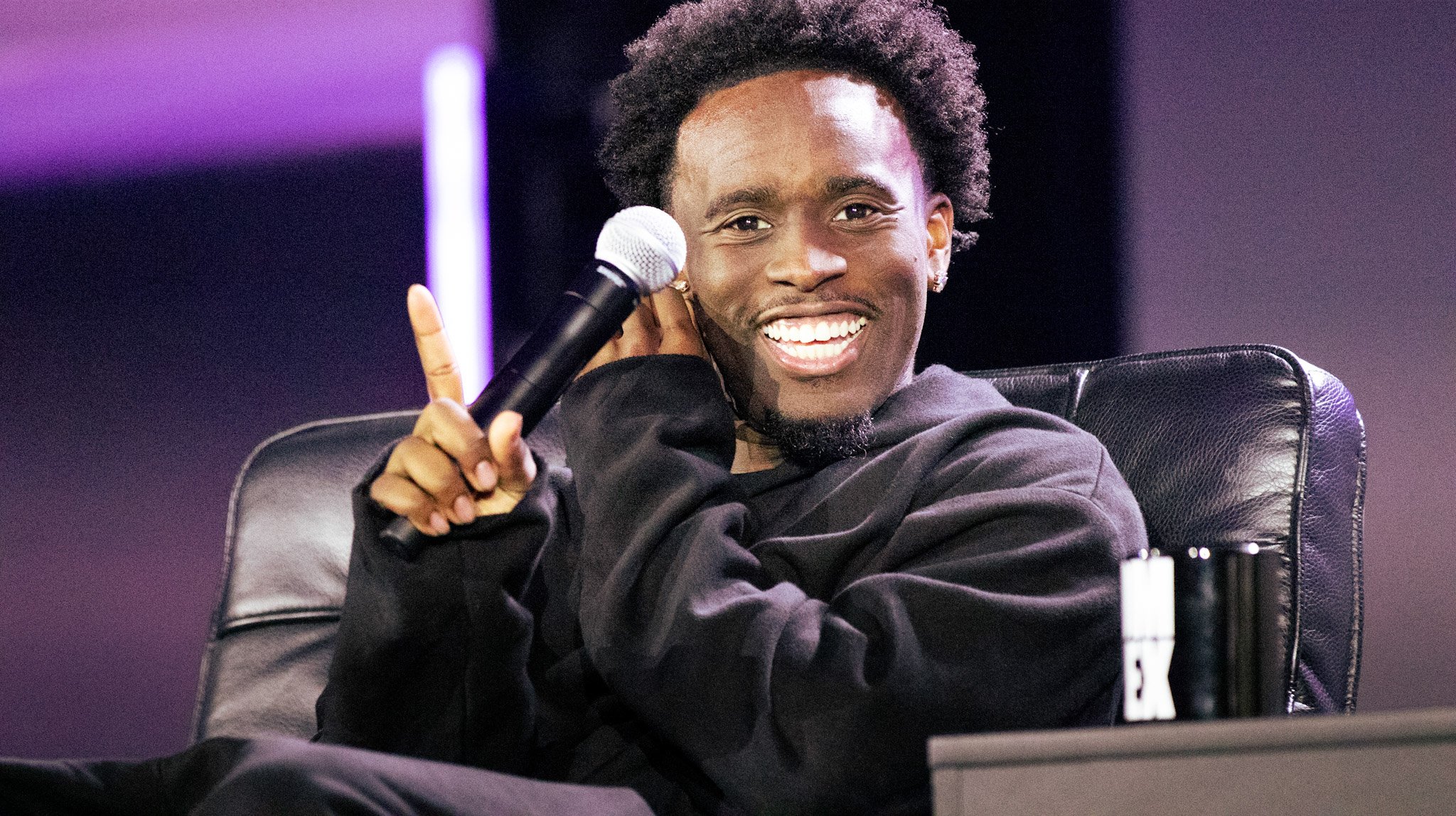  Kai Cenat, world renowned twitch streamer and online personality attends Complex Con at the Los Angeles Convention Center on Saturday October 3rd, 2026 in order to talk about fashion and his newly started clothing brand; VIVET at the ComplexCon(vers