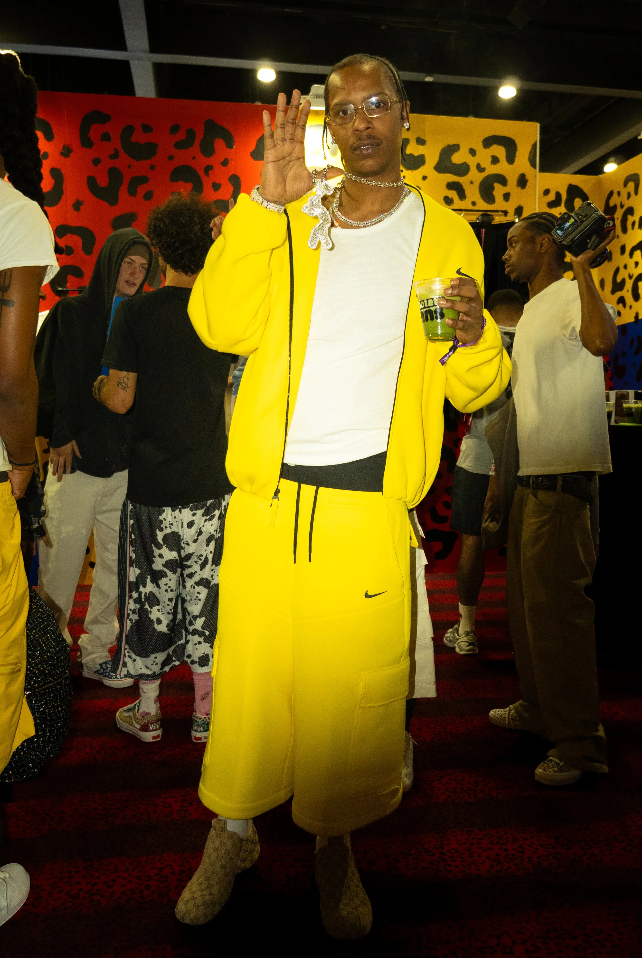  Rapper Dc2drill poses with his chain at the I.AM.GIA x REX booth at Complexcon in the Los Angeles Convention Center on Saturday, October 3rd, 2026. 