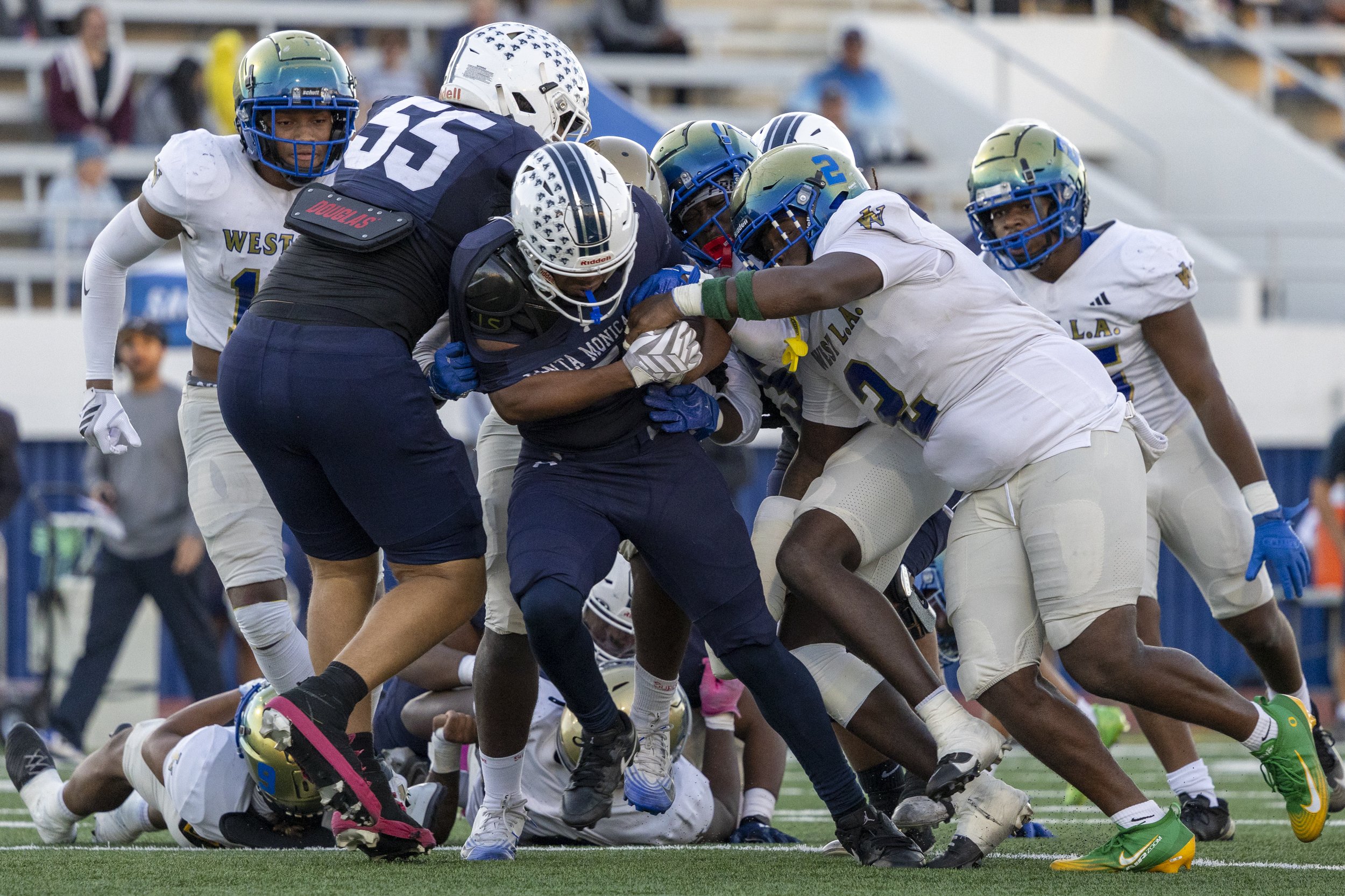 Santa Monica College (SMC) Men’s Football Corsairs face off against the West Los Angeles College Wildcats on Saturday, Oct. 24, 2026, at Corsair Field in Santa Monica, Calif. The game marked SMC Football Homecoming, honoring sophomores playing in th