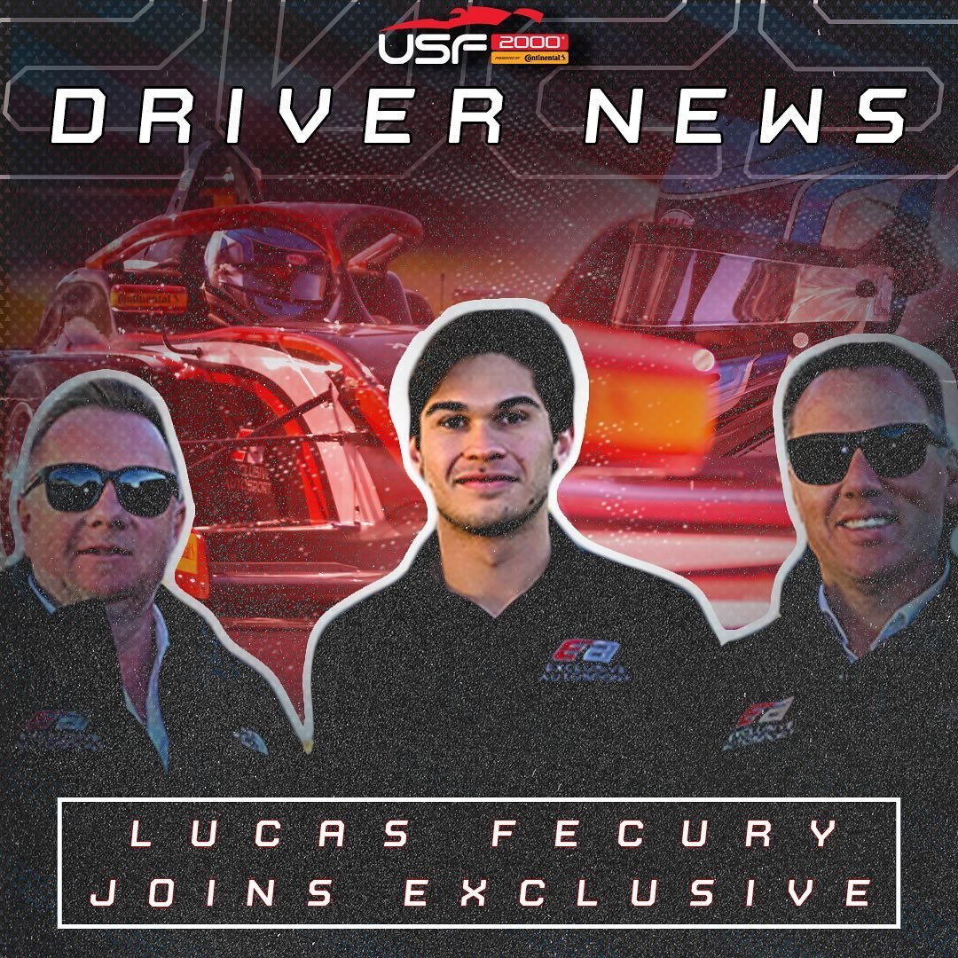 π£οΈ “The team has shown so much confidence and trust in putting me in a seat for my second year in the championship.“
π€ @lucasfecury_ is joining @exclusiveautosport for the 2025 USF2000 presented by @continental_tire season, his second