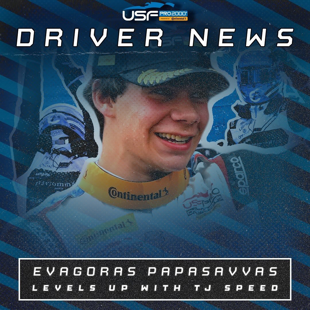 πͺπ₯βΌοΈ @evagoras71 is making the jump to the highest rung of the @usfprochampionships presented by @continental_tire ladder, signing with @tjspeedmotorsports for the 2025 season π€
Earning two wins, eight podium results, and a pair of pole positions