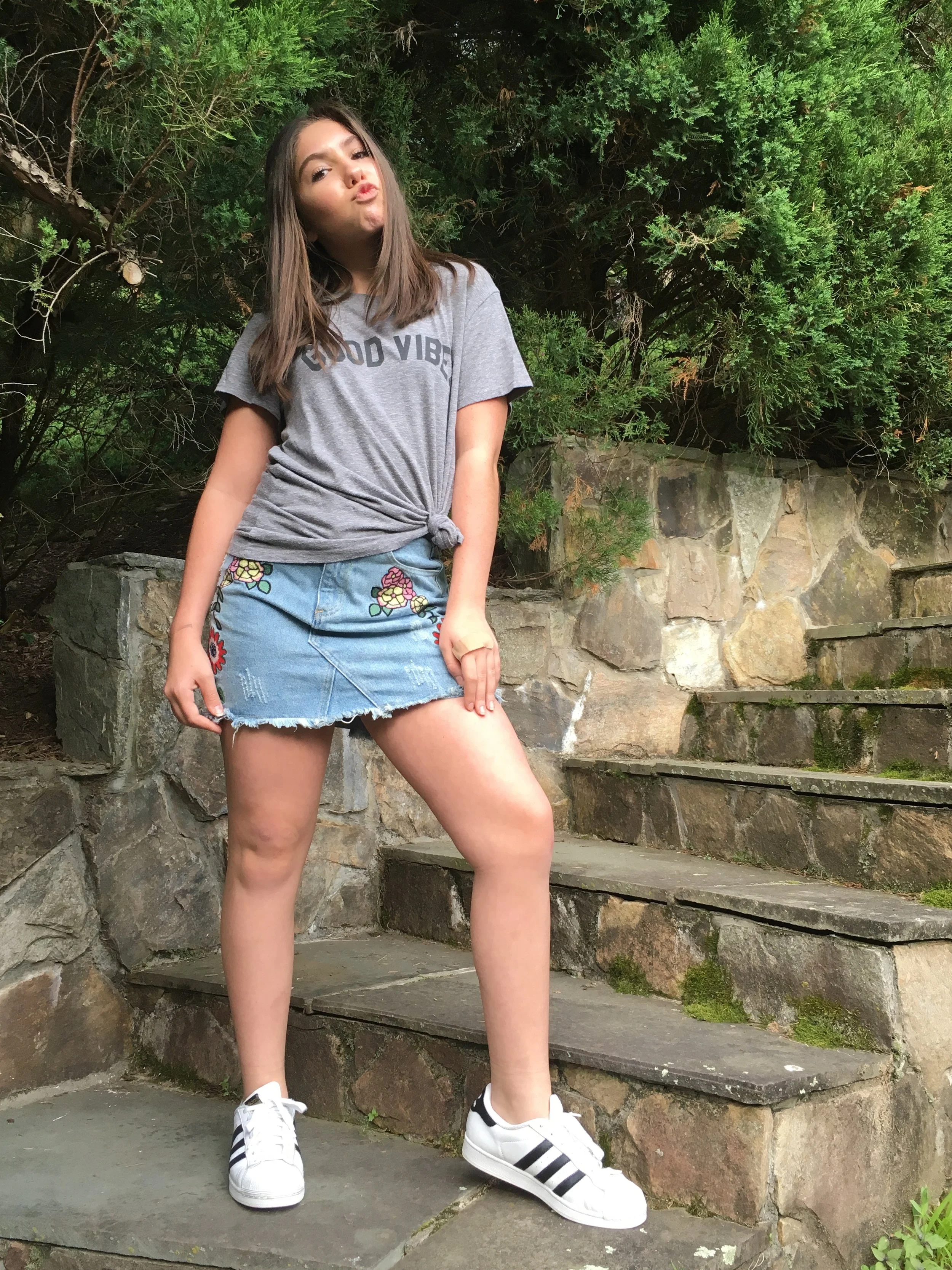 sweaters with jean skirts