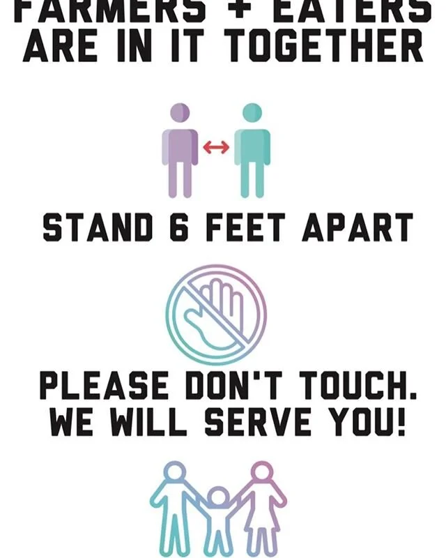 Friendly reminder of our COVID-19 guidelines. Market is starting to grow, and with the excitement of summers flavors, please take pause and remember to keep us all safe. This week we welcome the SUN and:
Aichele Farms
Gourmet Foragables &amp; More
Me