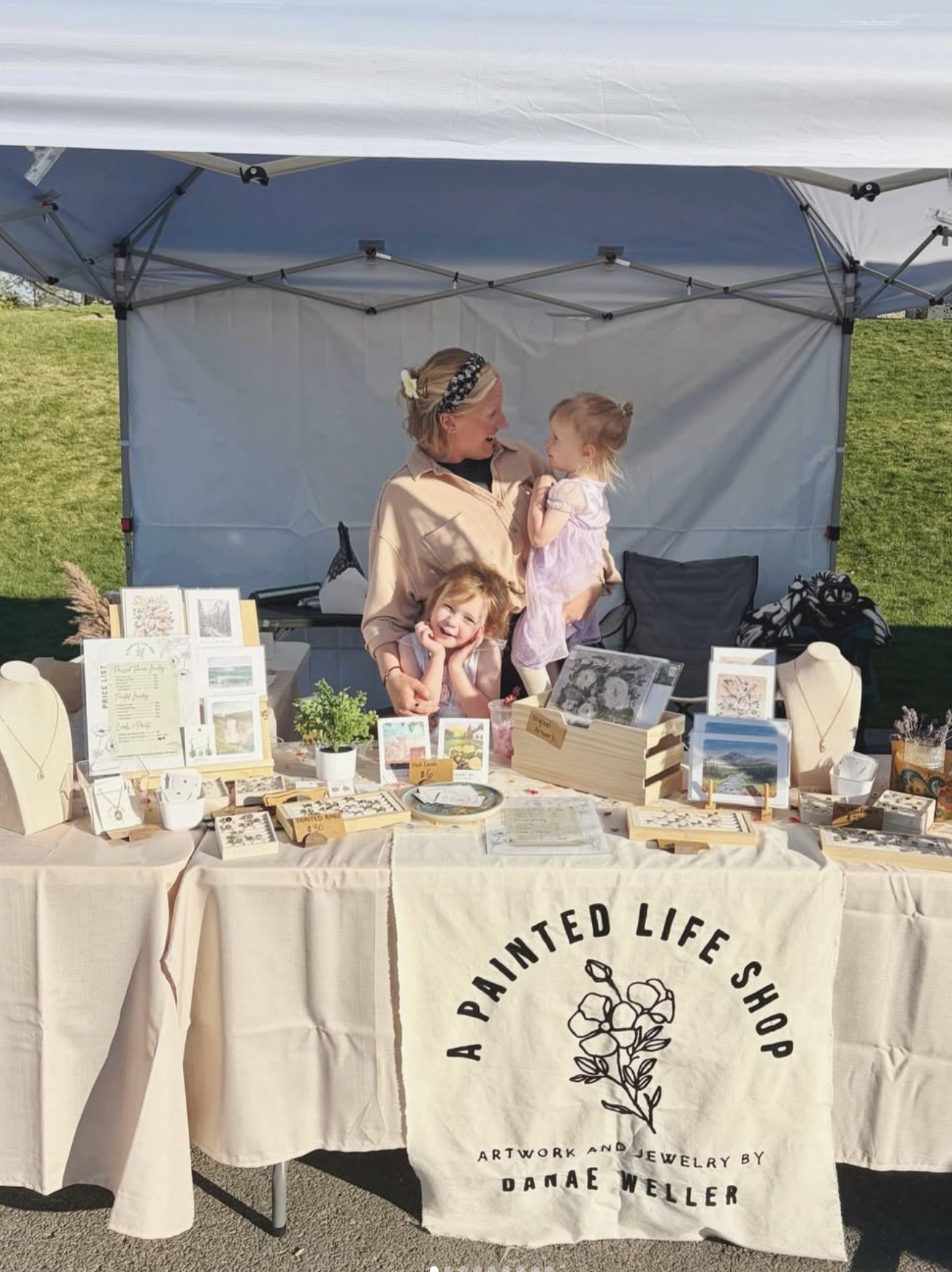  A PAINTED LIFE SHOP   I am a Spokane-based artist offering locally crafted art and jewelry.  